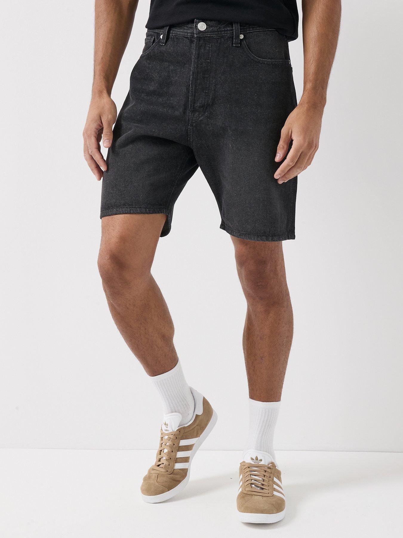Jack & Jones Tony Original Denim Shorts, Black Denim, Size 2Xl, Men