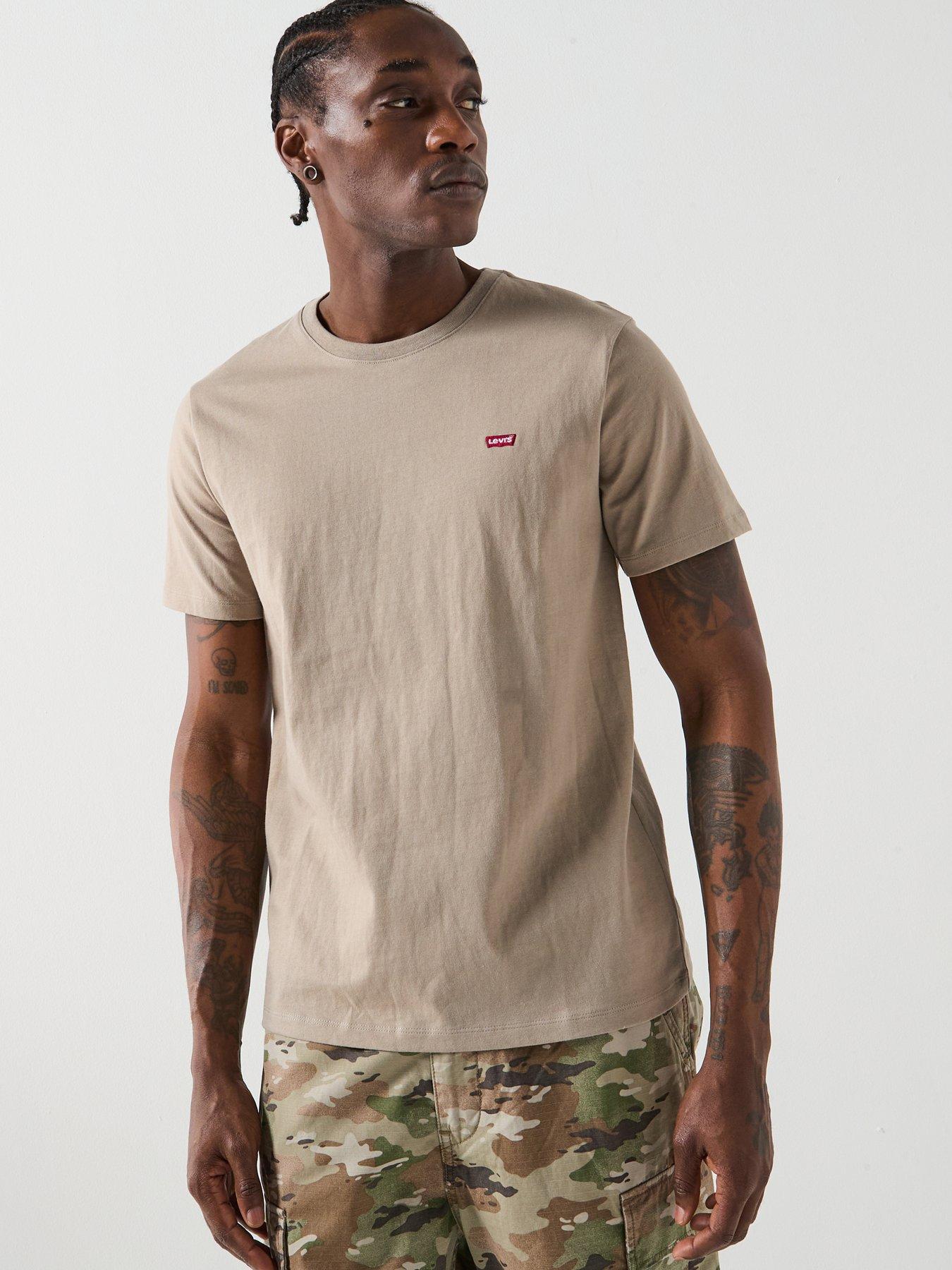 Image 1 of 4 of Levi's Original Housemark Logo Short Sleeve T-Shirt - Beige
