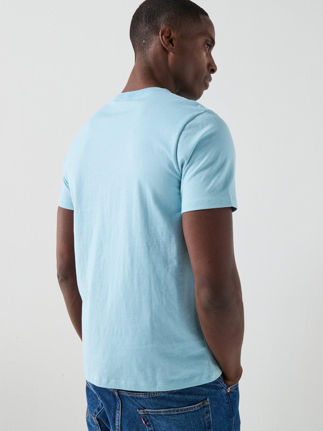 Image 2 of 5 of Levi's Original Housemark Logo Short Sleeve T-Shirt - Light Blue