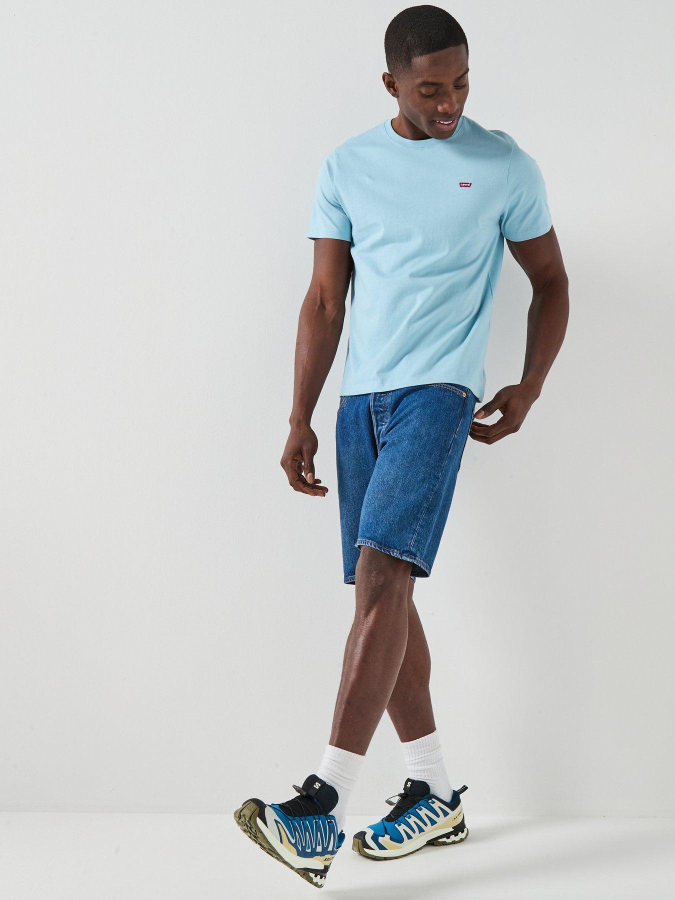 Image 5 of 5 of Levi's Original Housemark Logo Short Sleeve T-Shirt - Light Blue
