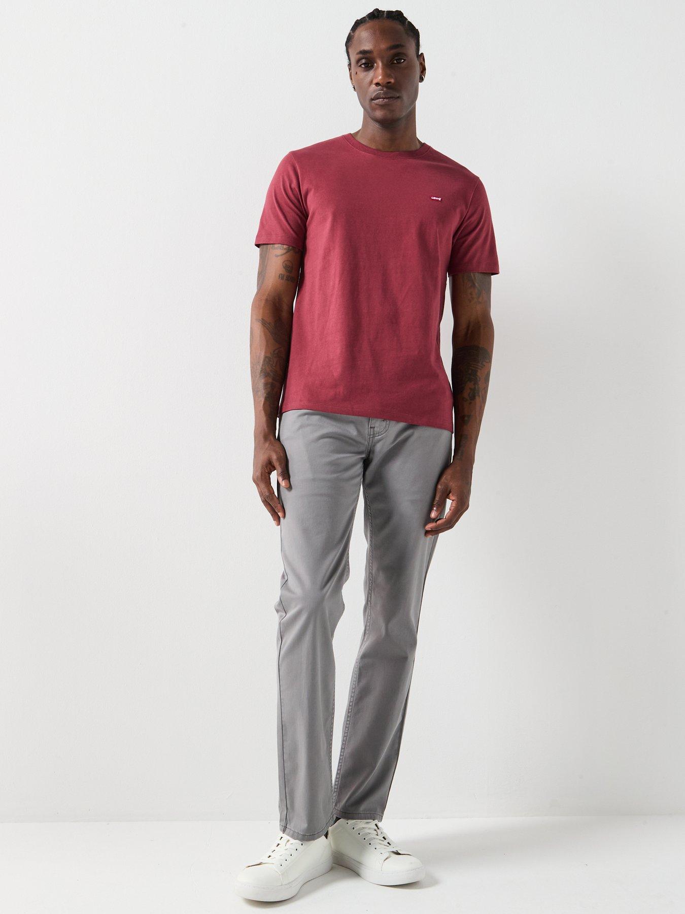 Image 3 of 5 of Levi's Original Housemark Logo Short Sleeve T-Shirt - Dark Red