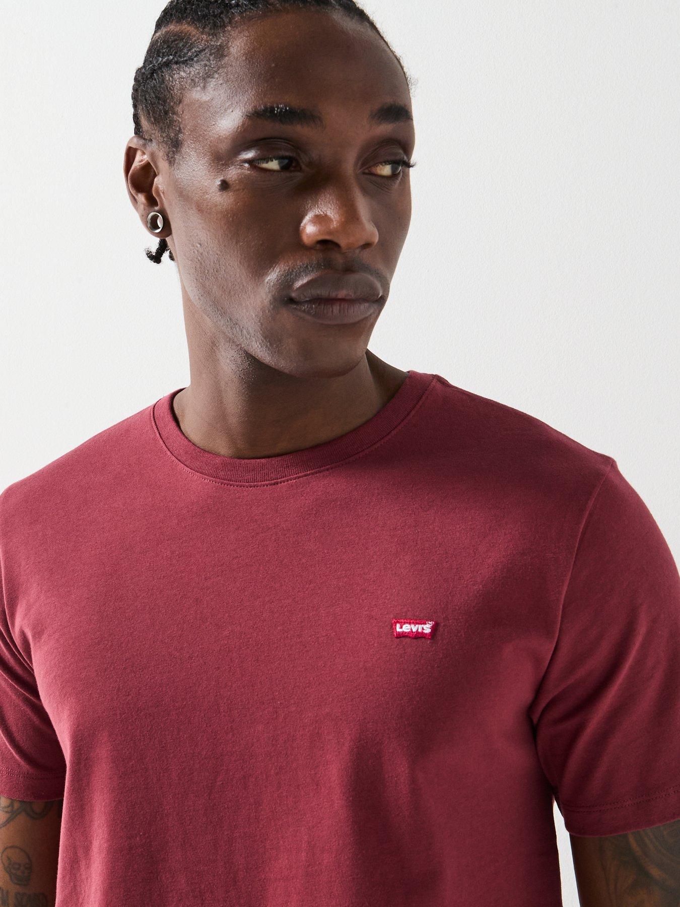 Image 4 of 5 of Levi's Original Housemark Logo Short Sleeve T-Shirt - Dark Red
