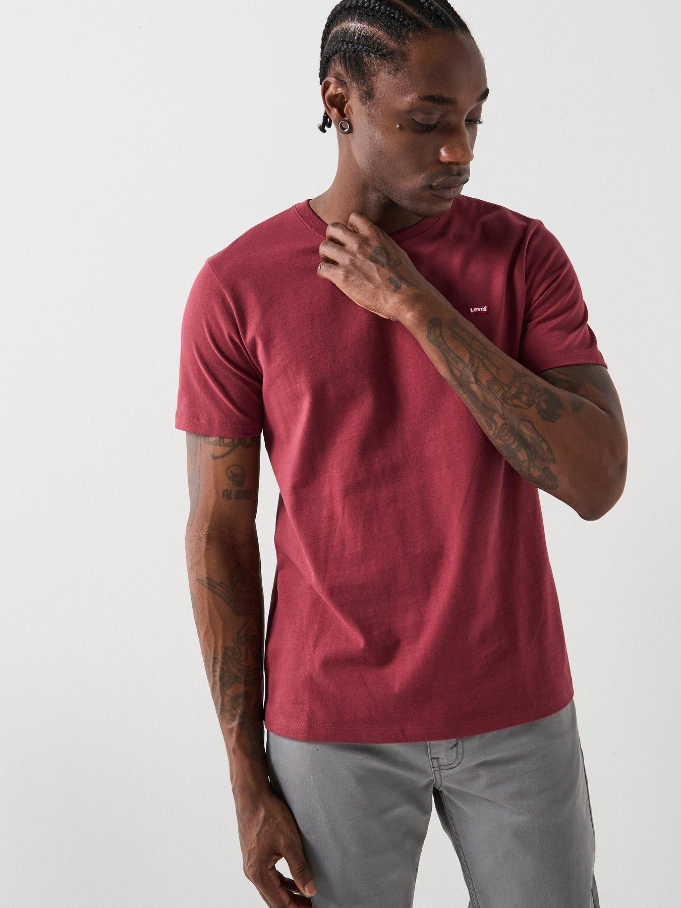 Image 5 of 5 of Levi's Original Housemark Logo Short Sleeve T-Shirt - Dark Red