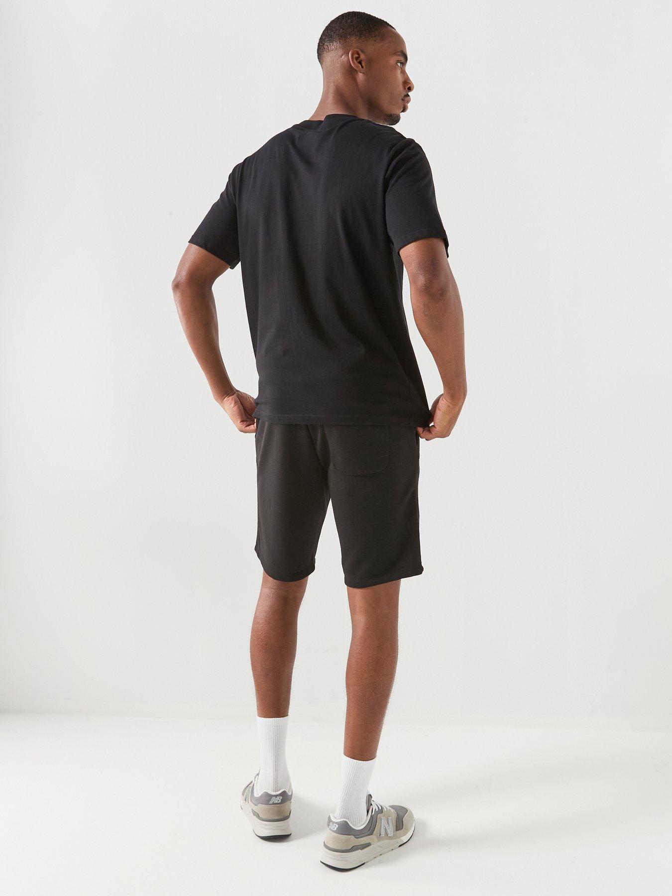 Image 2 of 5 of Jack & Jones Brandon T-Shirt And Shorts Set - Black