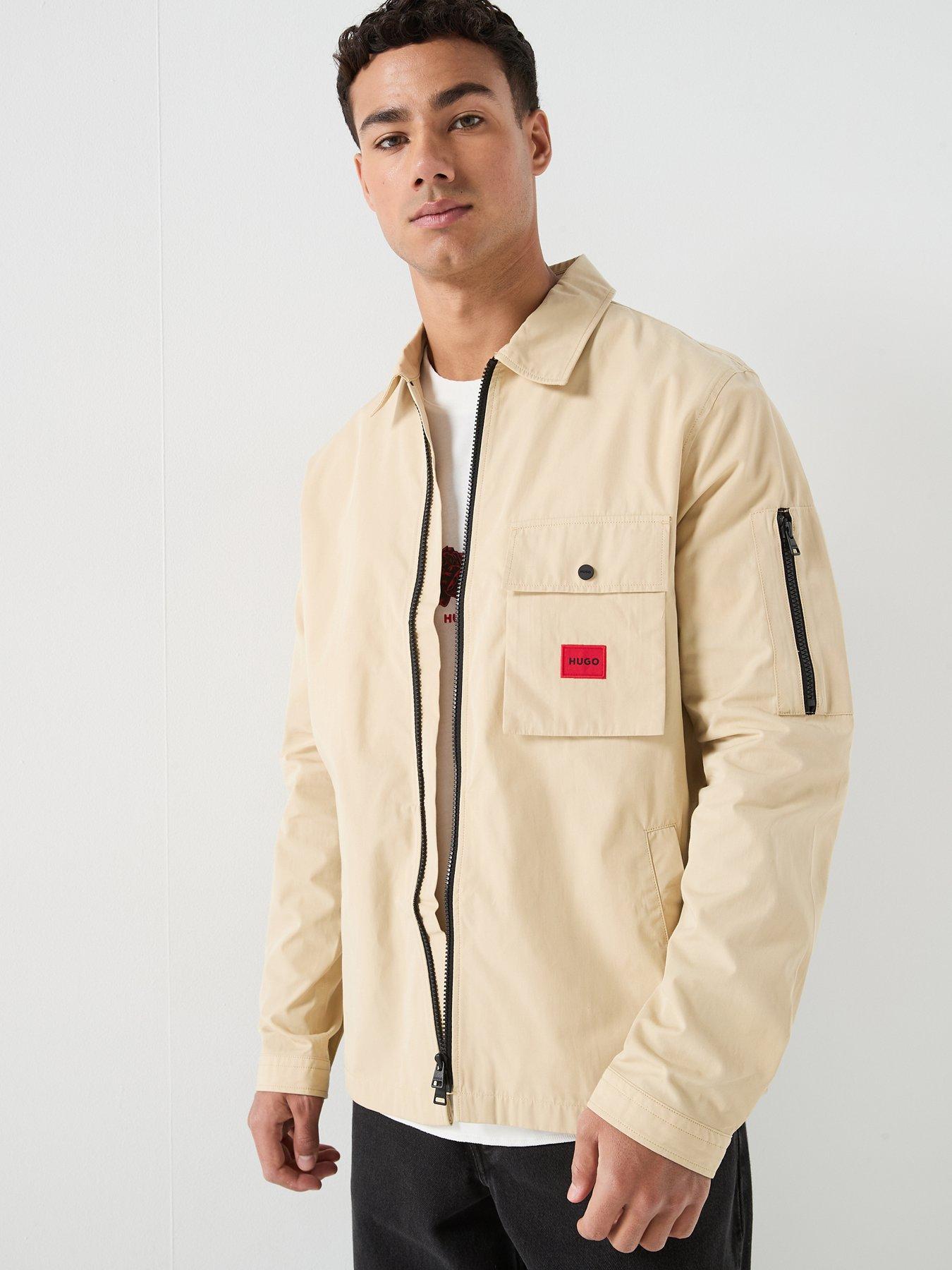 HUGO Emmond Overshirt - Beige