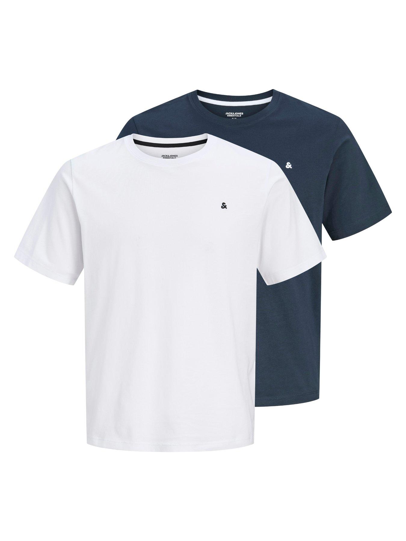 Image 1 of 7 of Jack & Jones Jack &amp; Jones Short Sleeve T-shirt 2pk