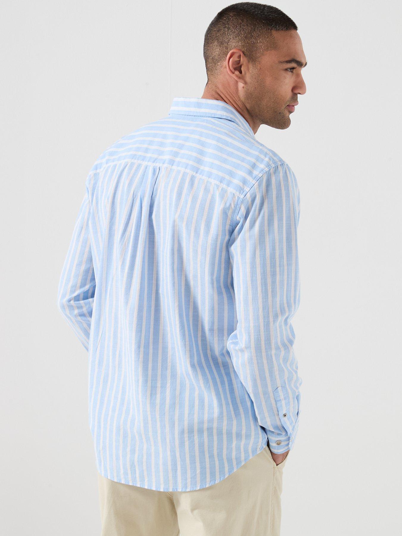 Image 2 of 5 of Jack & Jones Henry Long Sleeve Shirt - Light Blue
