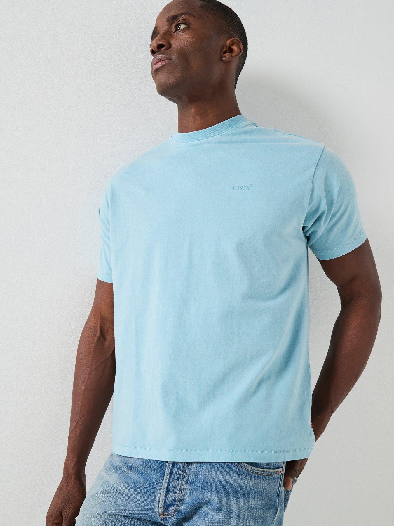 Levi'S Tonal Logo Red Tab Vintage Fit T-Shirt - Light Blue