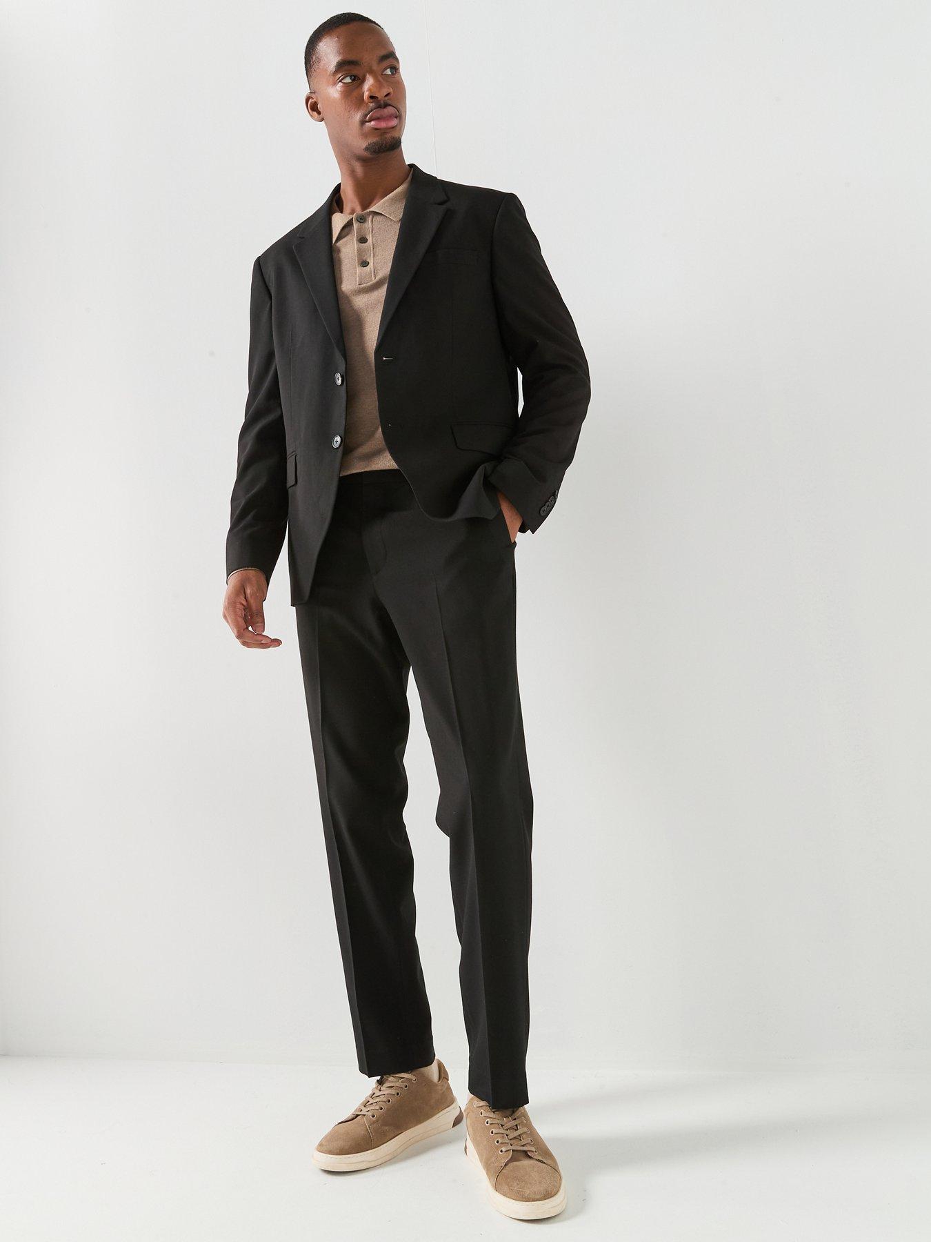 Image 3 of 5 of Jack & Jones Premium Martin Suit Trousers - Black