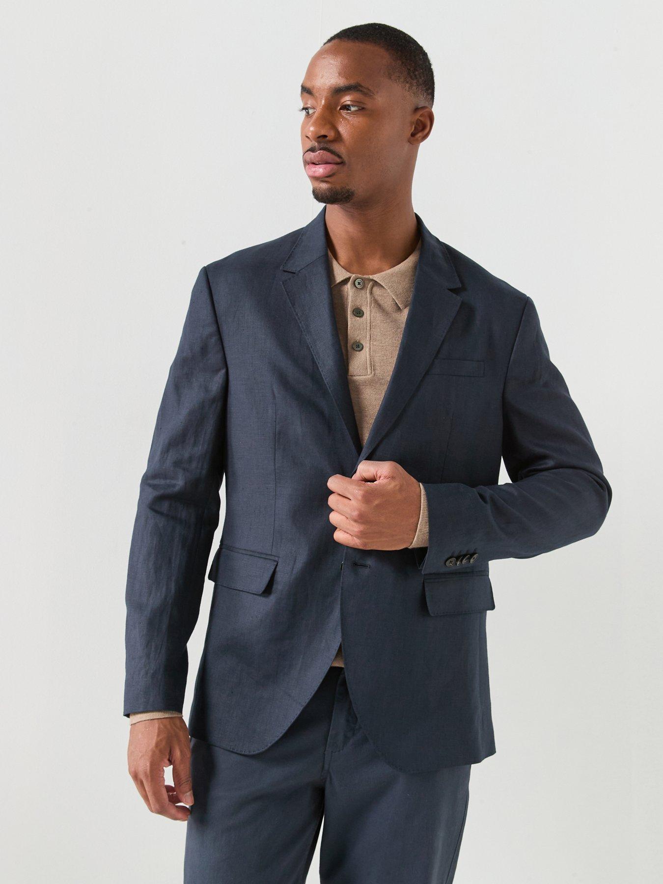 Image 1 of 1 of Jack & Jones Jack &amp; Jones Premium Martin Lawrence Linen Suit Jacket