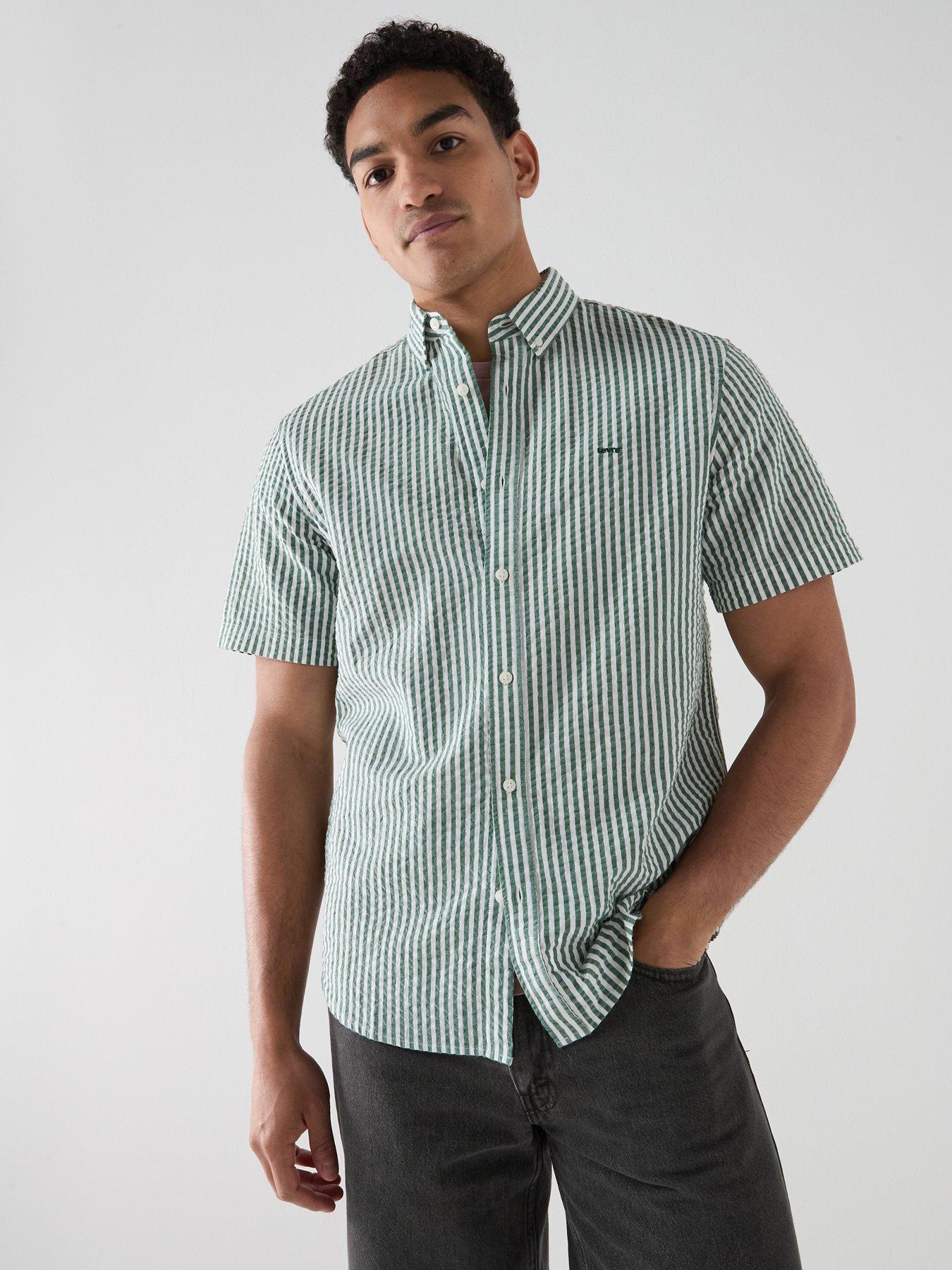 Image 1 of 5 of Levi's Levi's Authentic Button Down Short Sleeve Seersucker Shirt
