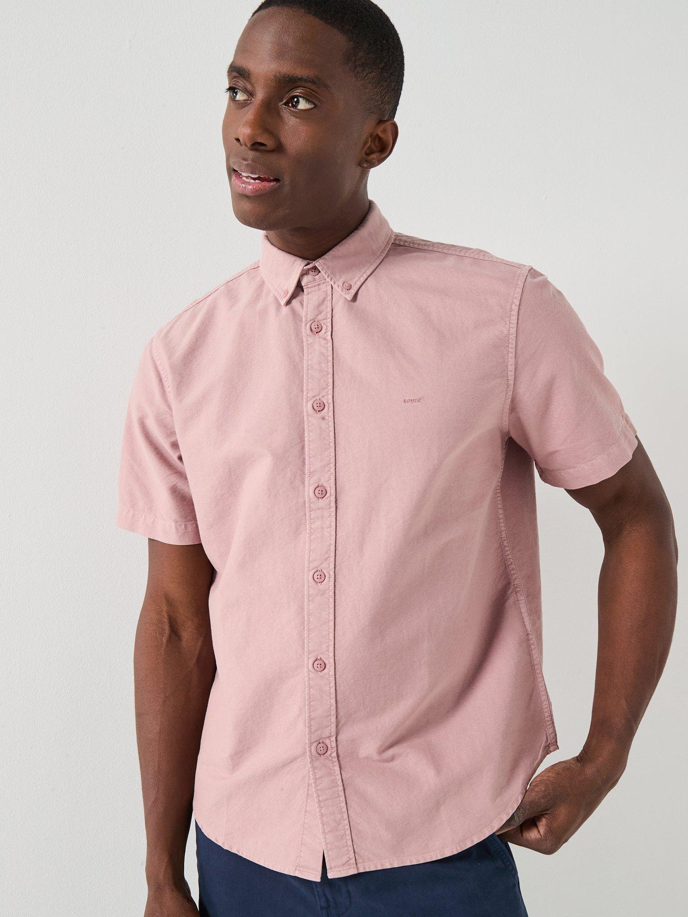 Levi'S Authentic Button Down Short Sleeve Shirt - Pink