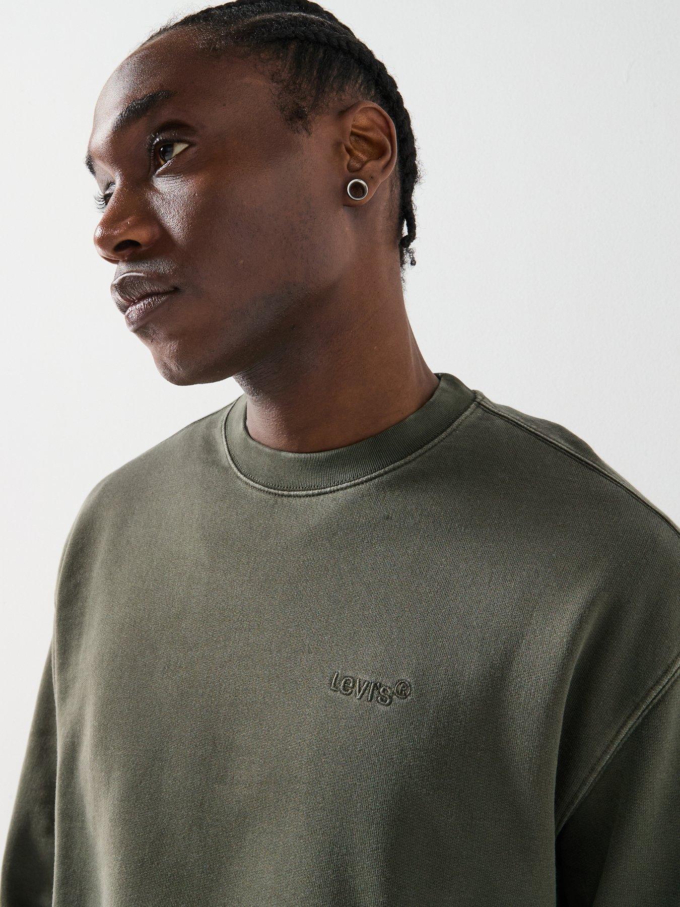 Image 5 of 6 of Levi's Authentic Relaxed Fit Crew Neck Sweatshirt - Green