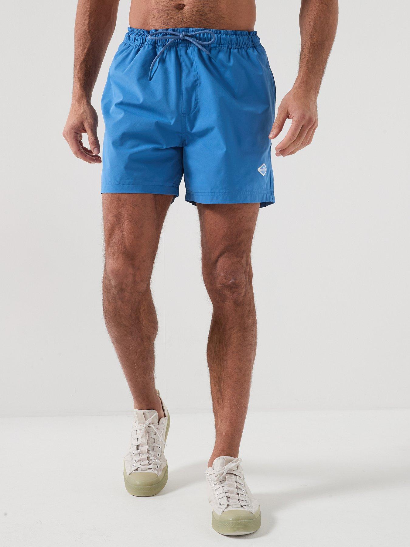 Jack & Jones Maui Tropic Solid Swim Shorts, Delft, Size 2Xl, Men