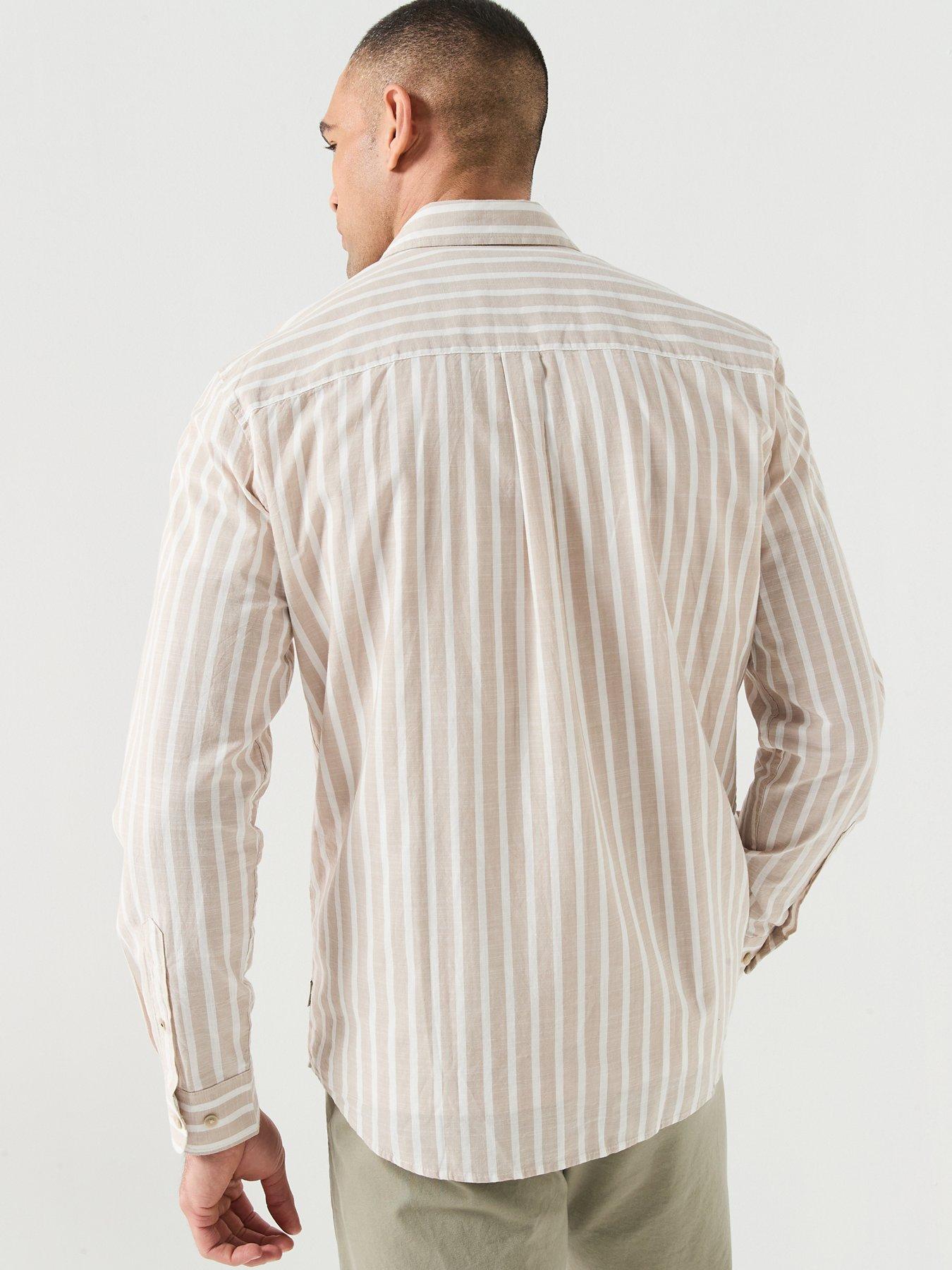 Image 2 of 6 of Jack & Jones Henry Long Sleeve Shirt - Beige