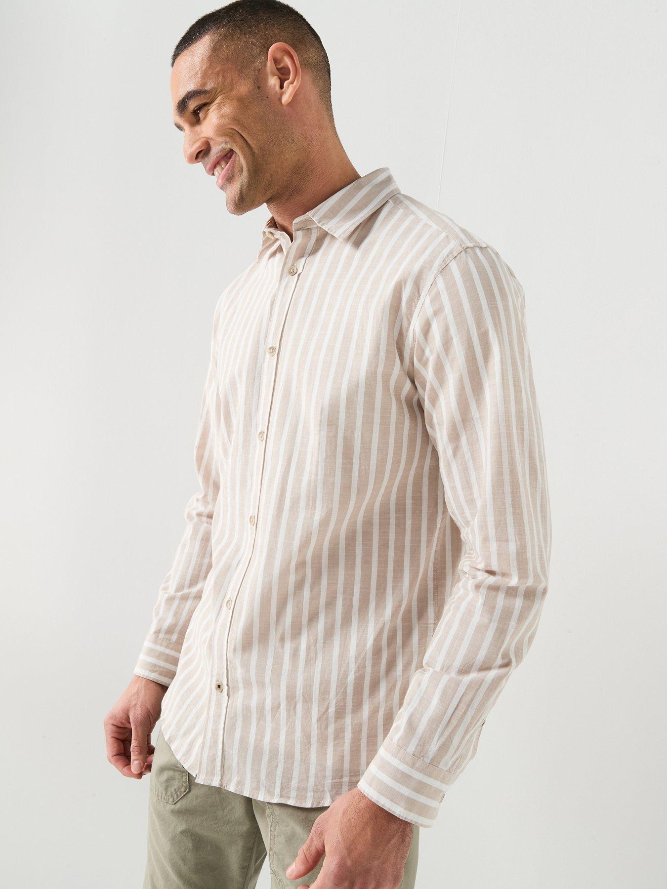 Image 6 of 6 of Jack & Jones Henry Long Sleeve Shirt - Beige