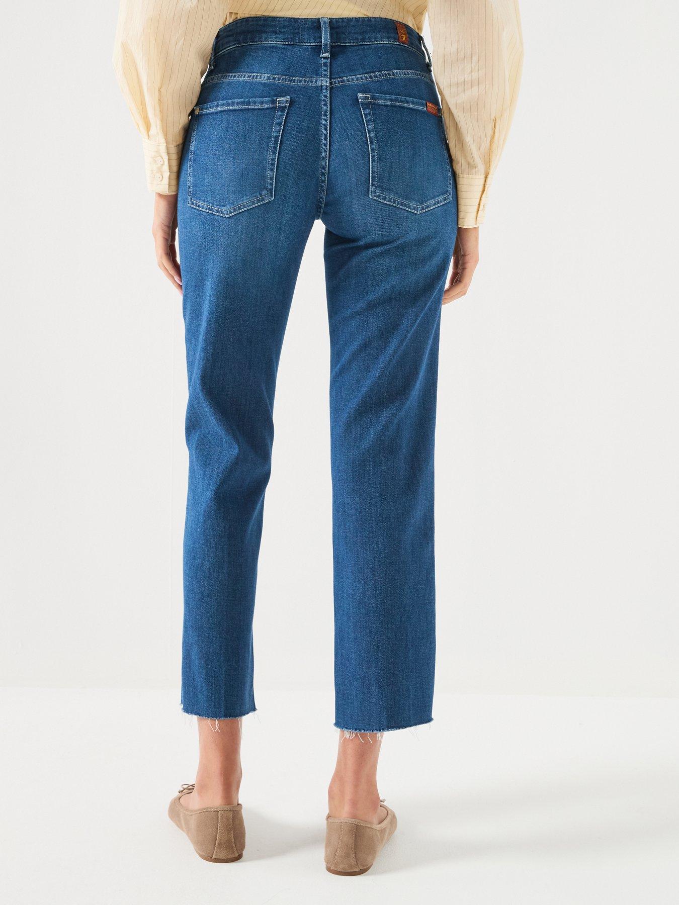 Image 2 of 6 of 7 FOR ALL MANKIND Calie Straight Ankle - Blue