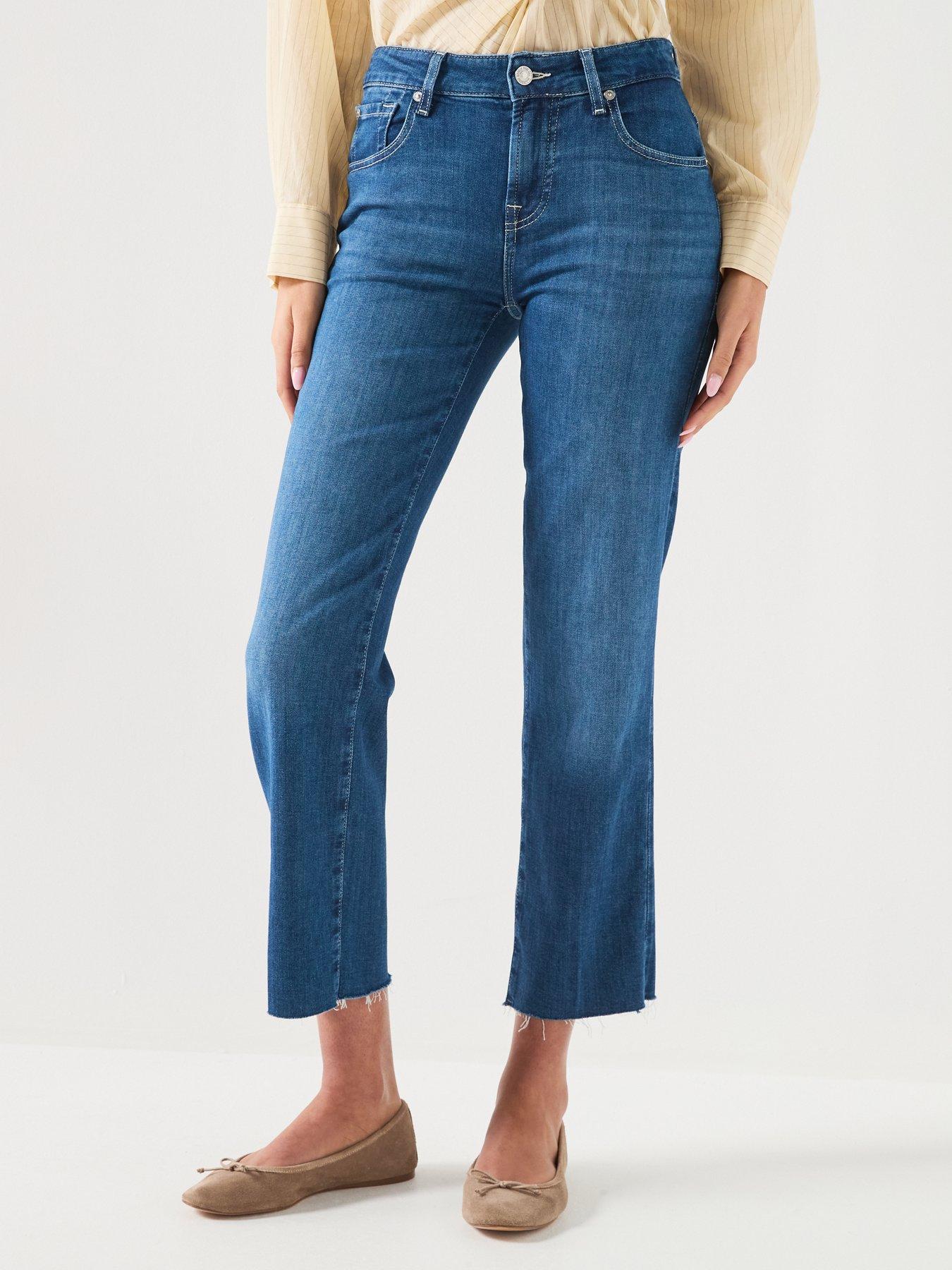 Image 6 of 6 of 7 FOR ALL MANKIND Calie Straight Ankle - Blue