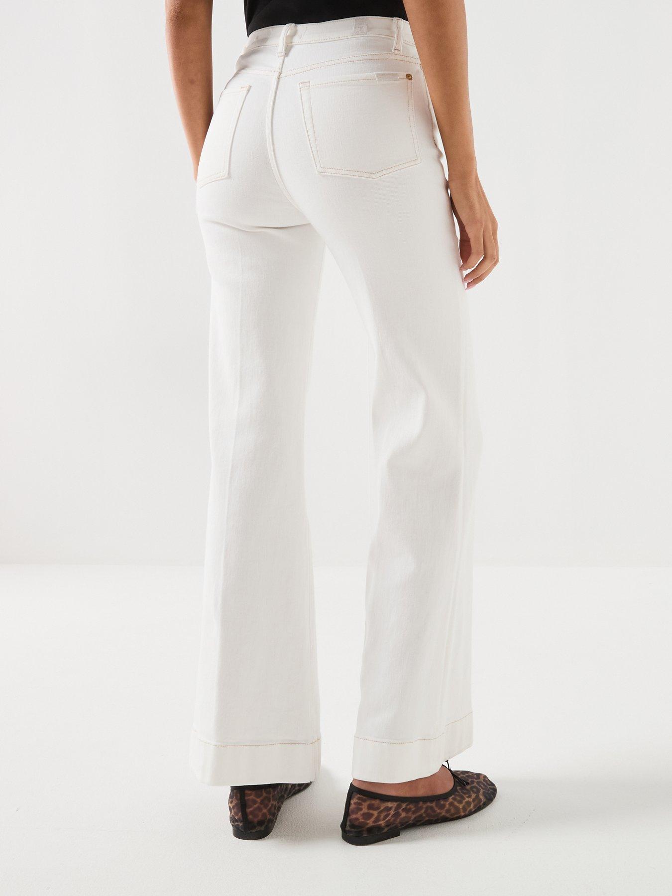 Image 2 of 6 of 7 FOR ALL MANKIND Luxe Vintage Modern Dojo Tailorless - White