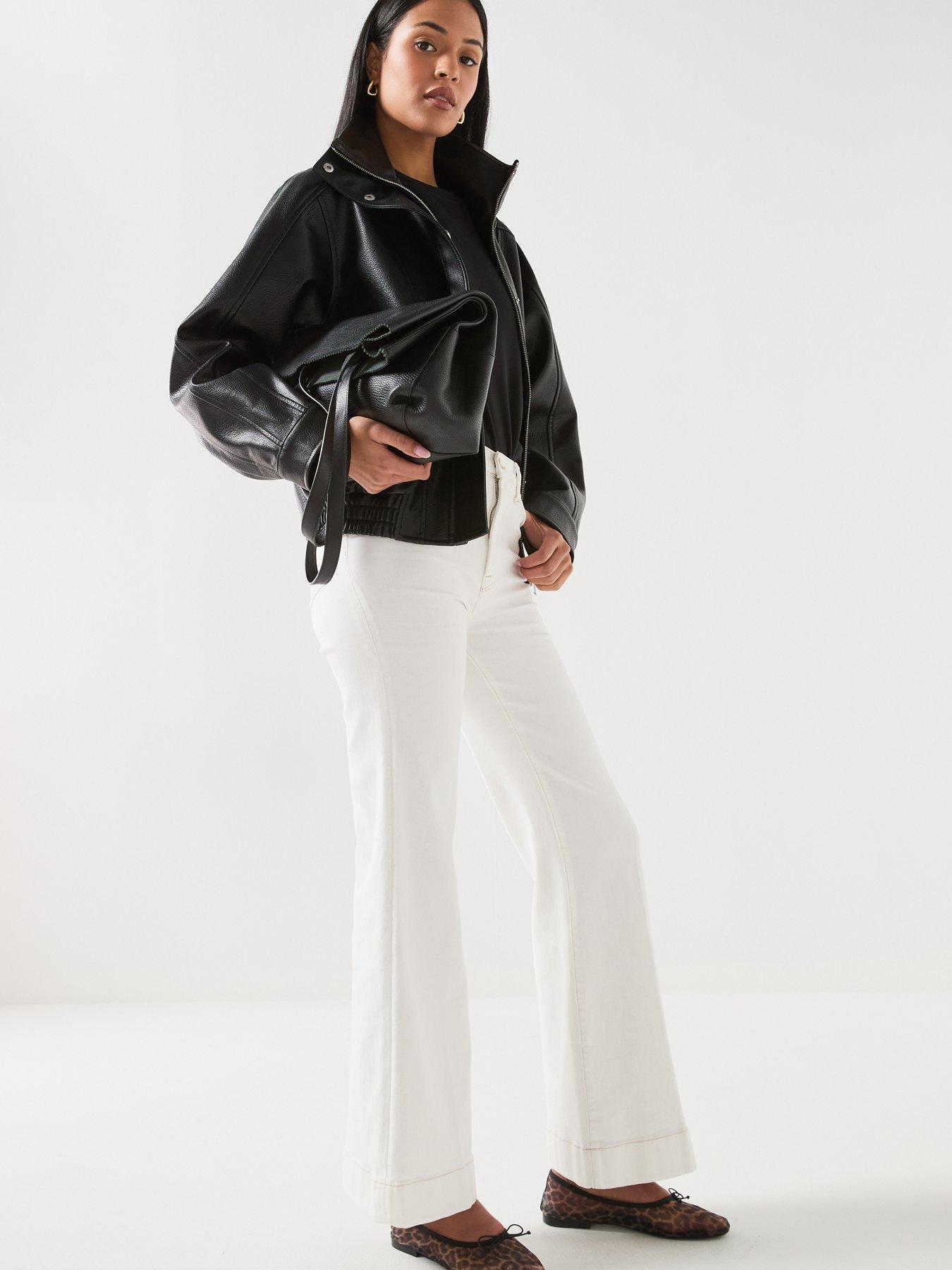 Image 3 of 6 of 7 FOR ALL MANKIND Luxe Vintage Modern Dojo Tailorless - White