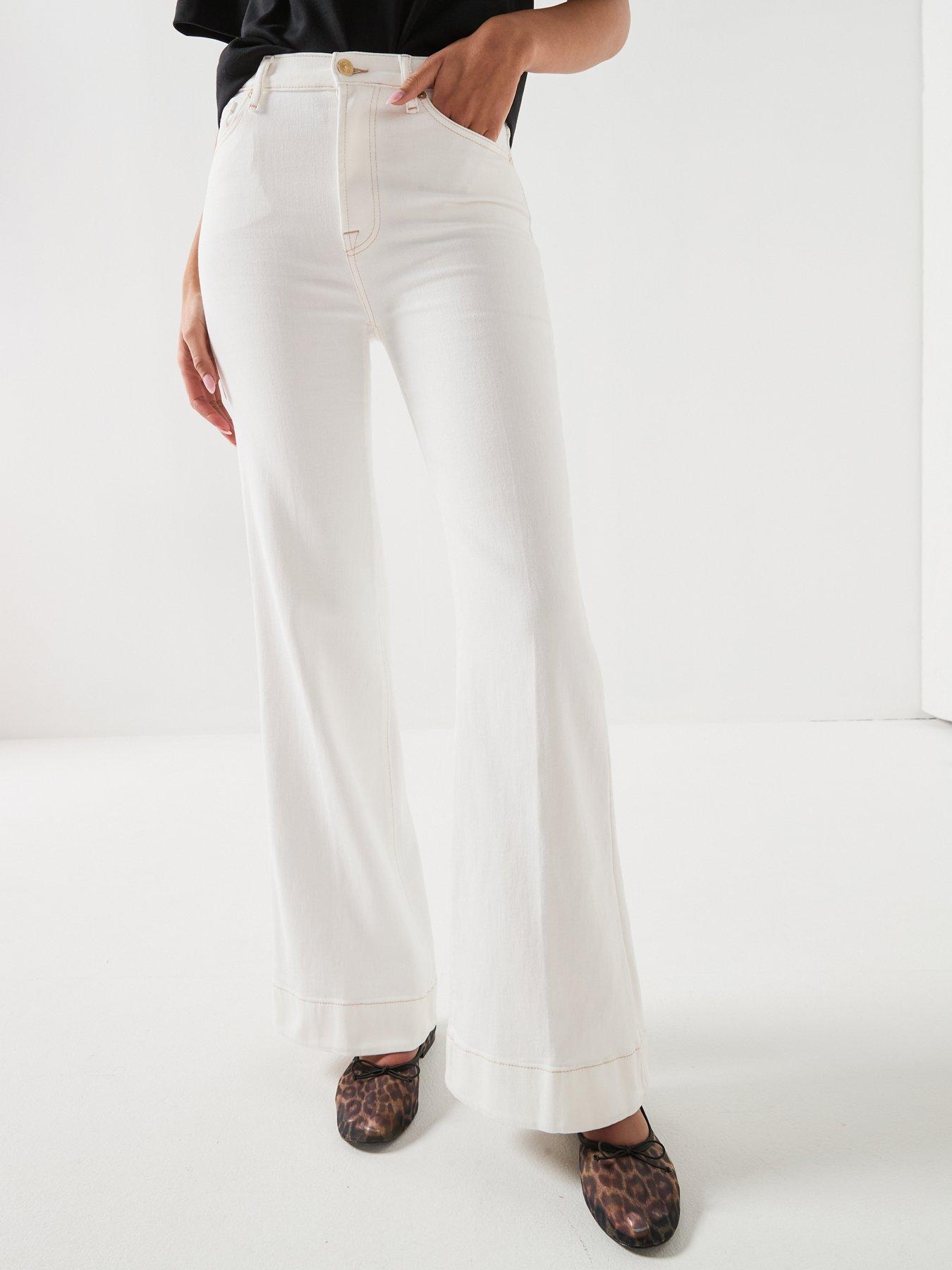 Image 4 of 6 of 7 FOR ALL MANKIND Luxe Vintage Modern Dojo Tailorless - White