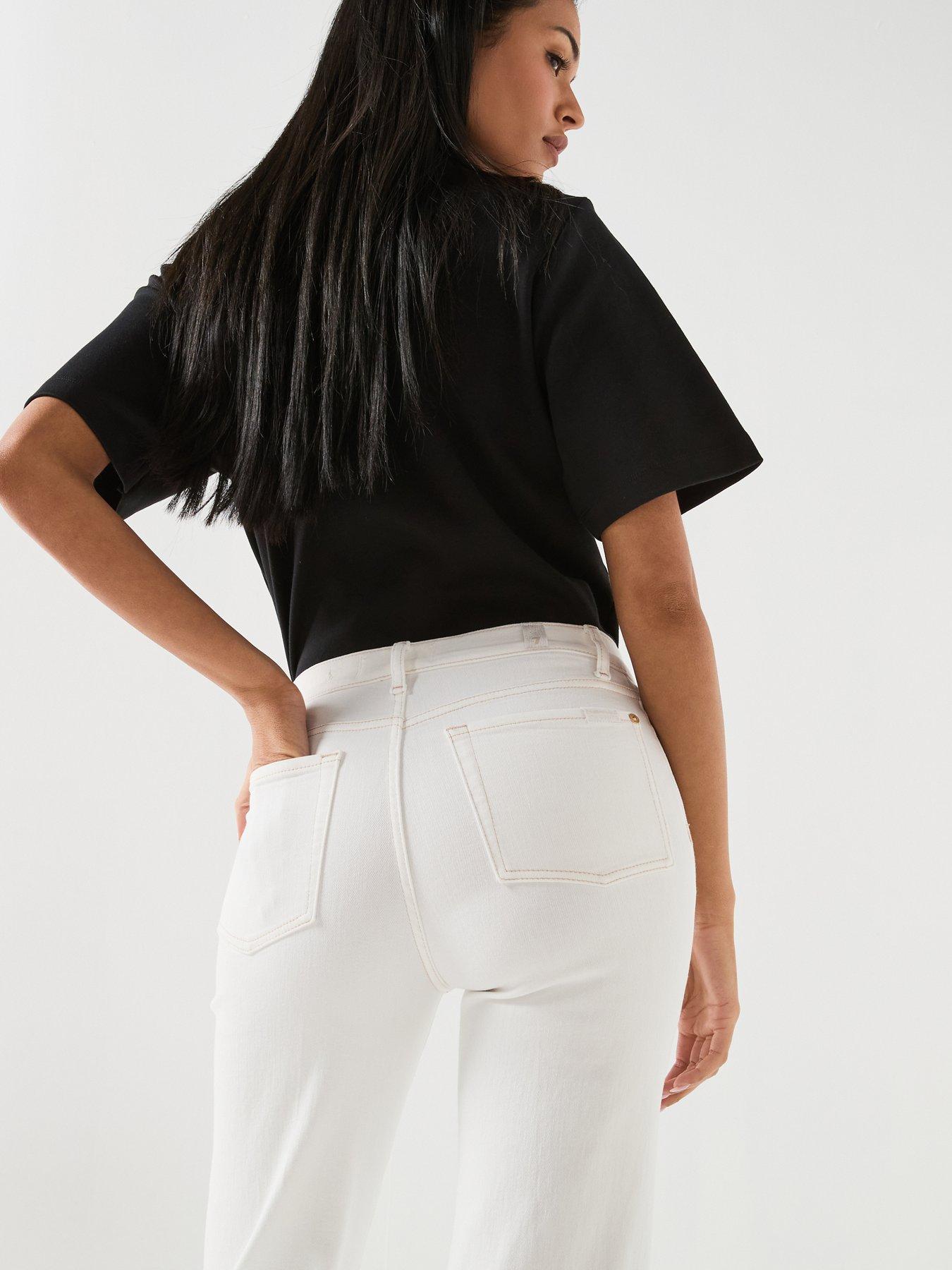 Image 5 of 6 of 7 FOR ALL MANKIND Luxe Vintage Modern Dojo Tailorless - White