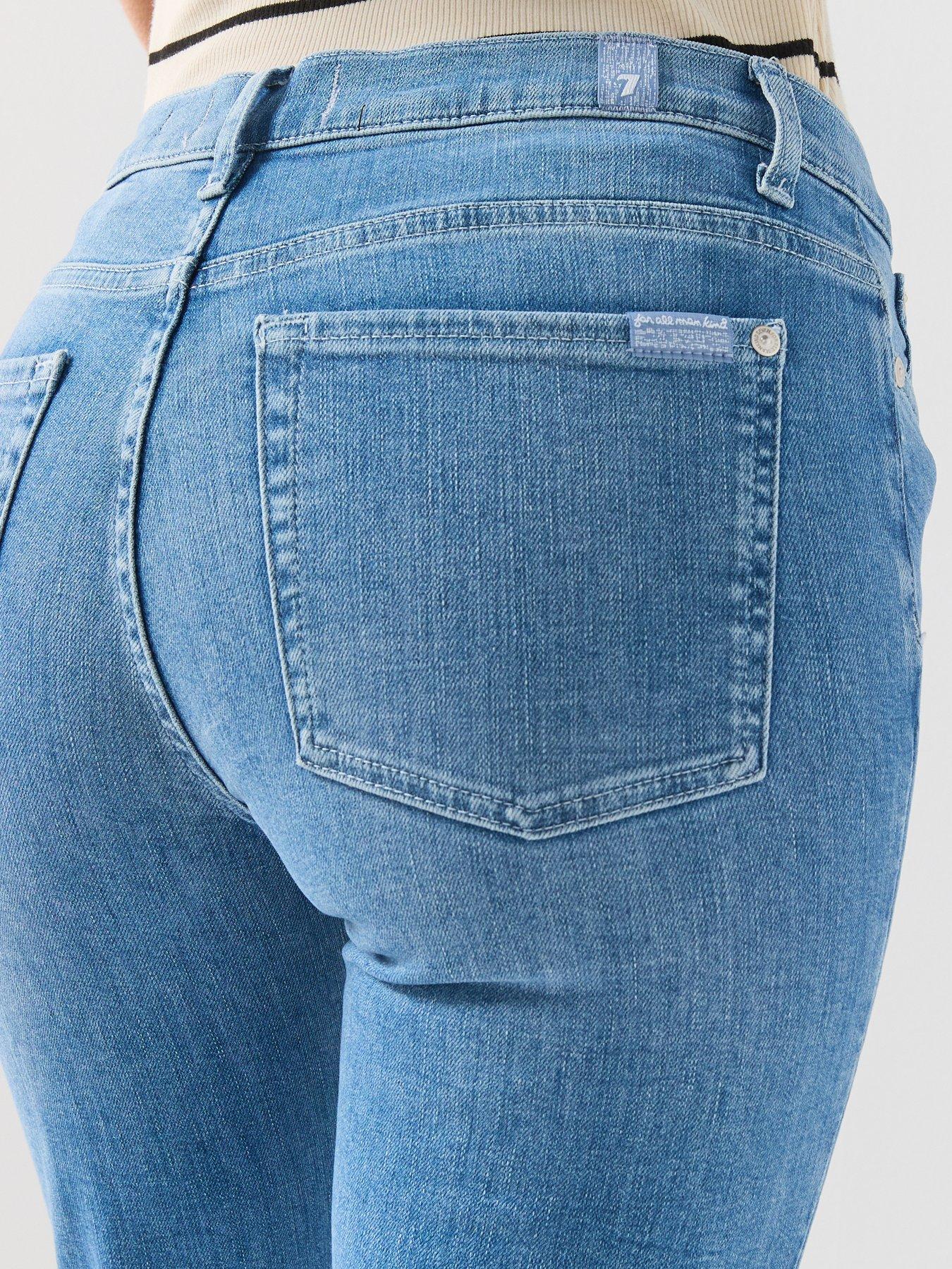Image 5 of 6 of 7 FOR ALL MANKIND Slim Illusion Cropped Dojo - Blue