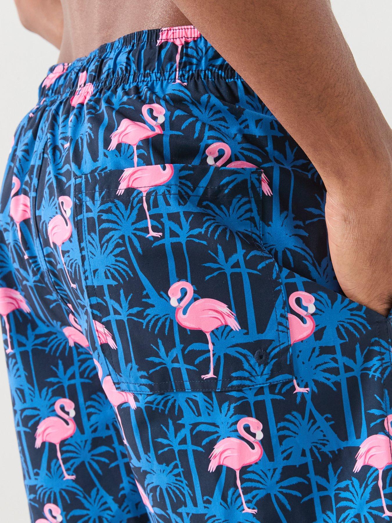 Image 5 of 5 of Jack & Jones Maui Vibes Novelty Aop Swim Shorts - Navy
