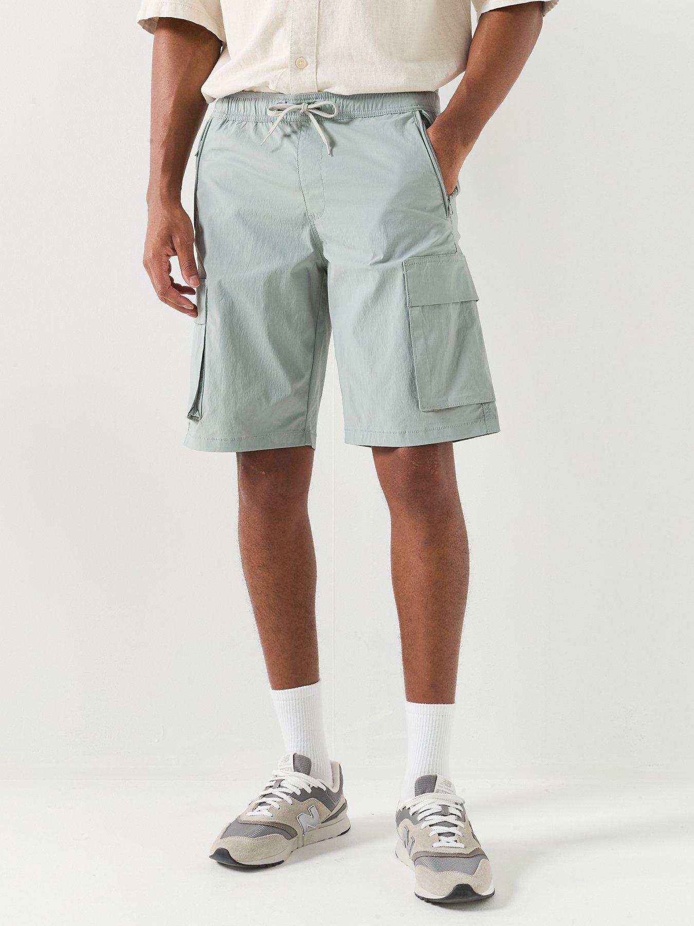 Jack & Jones Cole Axis Tech Cargo Shorts, Grey, Size 2Xl, Men