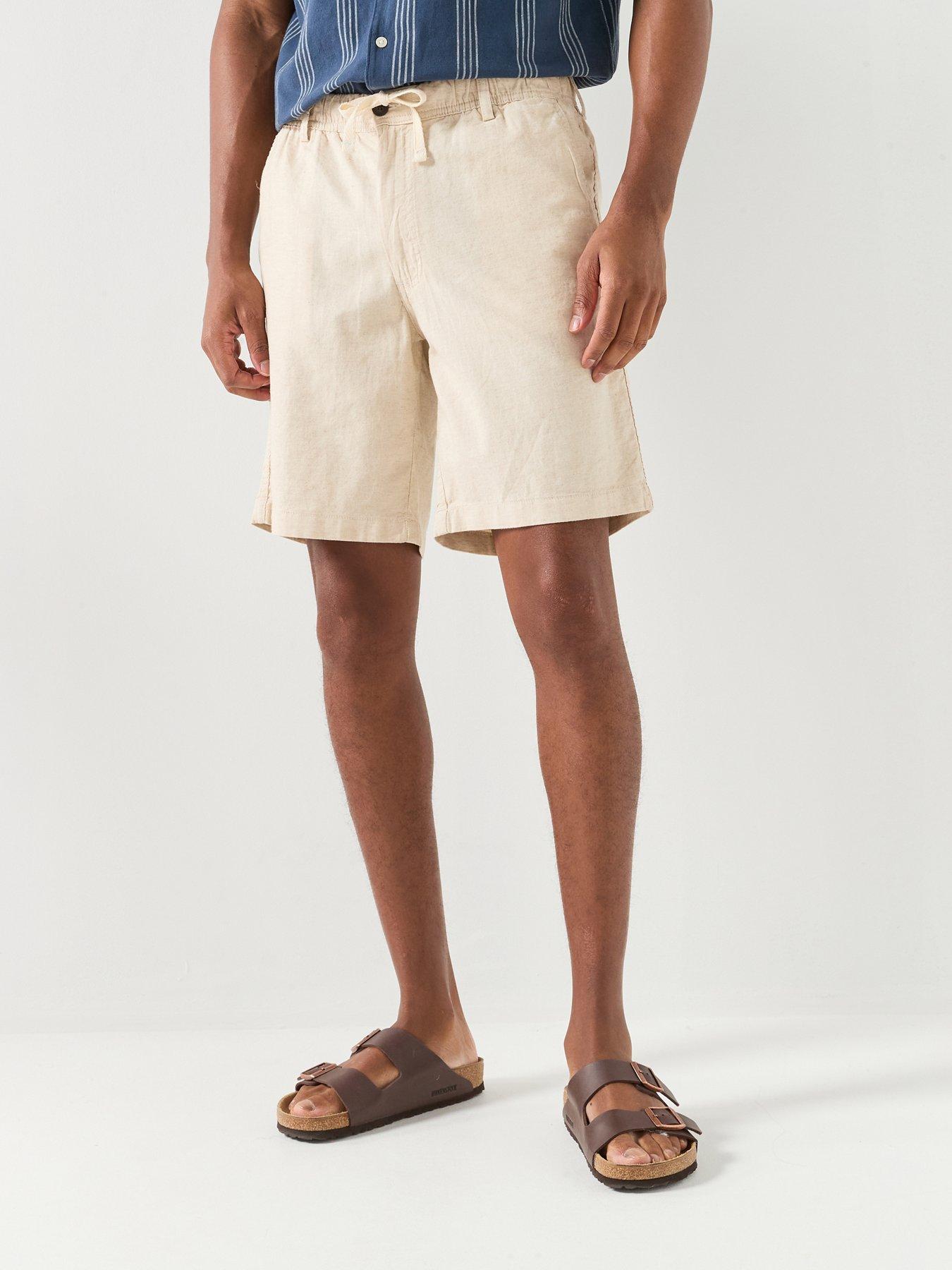 Jack & Jones Jaiden Hybrid Bondi Jogger Shorts - Cream
