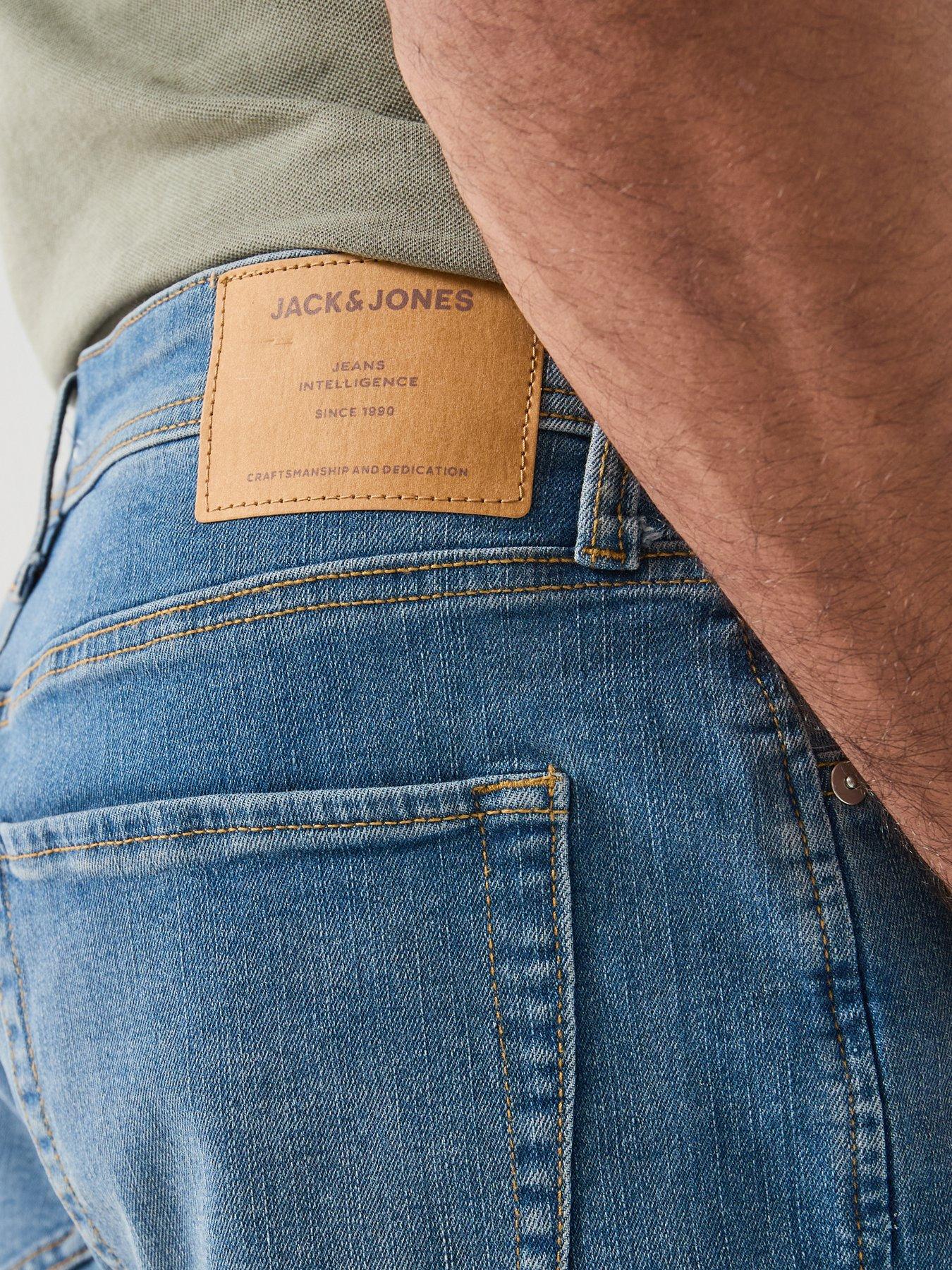Image 4 of 6 of Jack & Jones Rick Original Denim Shorts - Blue