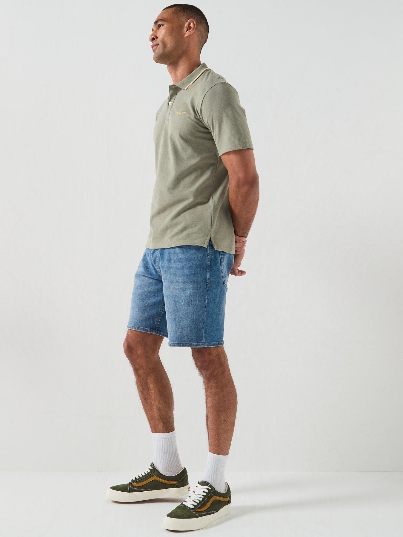 Image 6 of 6 of Jack & Jones Rick Original Denim Shorts - Blue