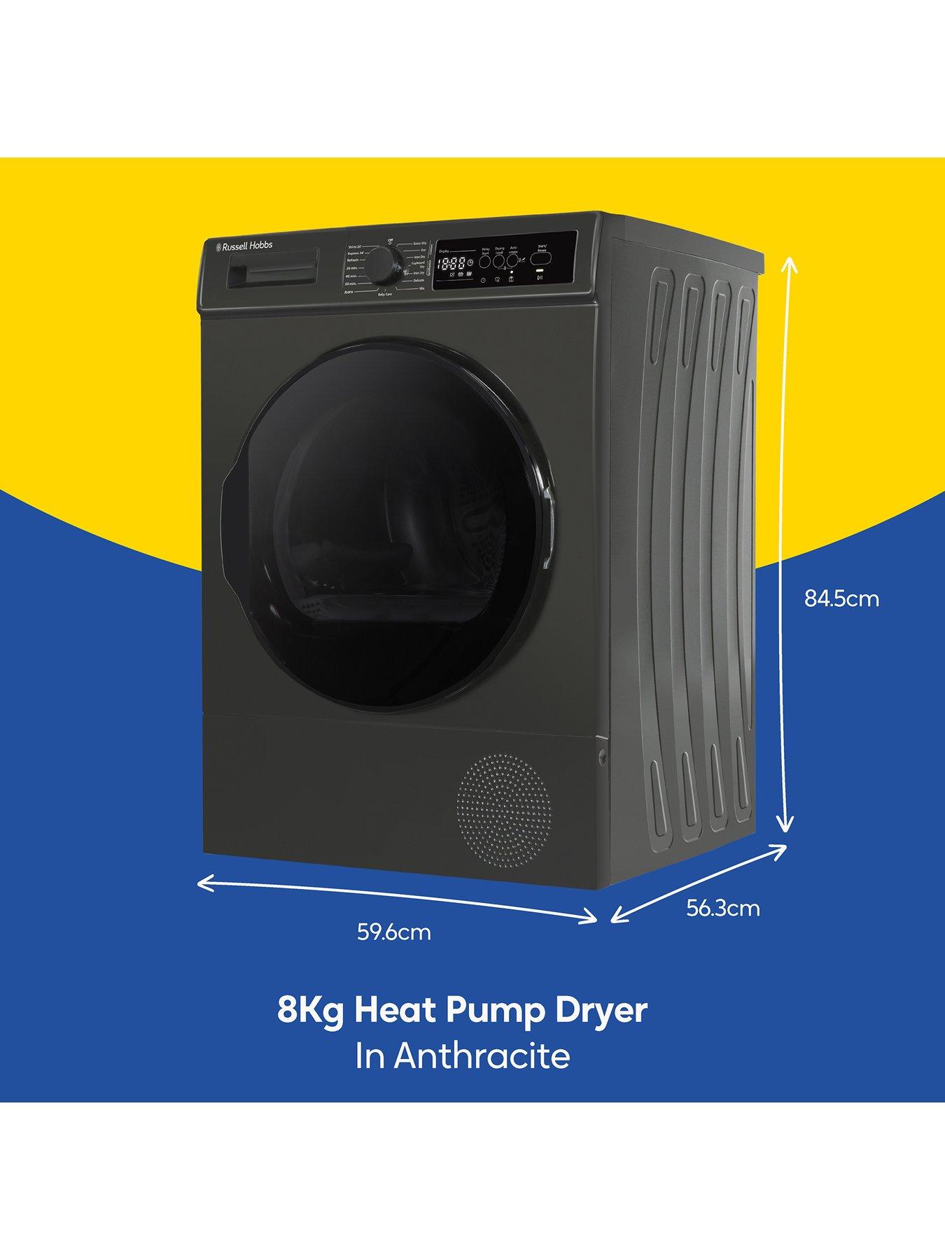 Image 2 of 7 of Russell Hobbs RH8HPTD1E12AN 8KG Heat Pump Tumble Dryer Anthracite