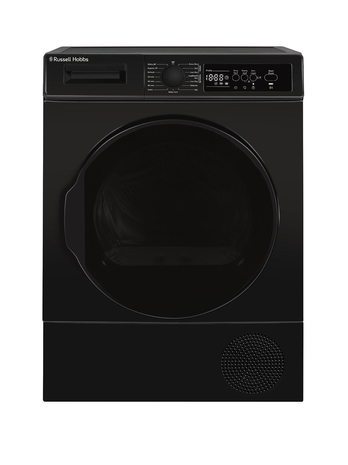 Russell Hobbs RH8HPTD1E12B 8KG Heat Pump Tumble Dryer Black