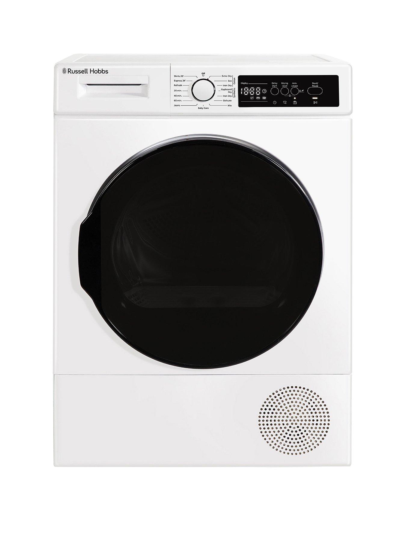Russell Hobbs RH8HPTD1E12W 8KG Heat Pump Tumble Dryer White