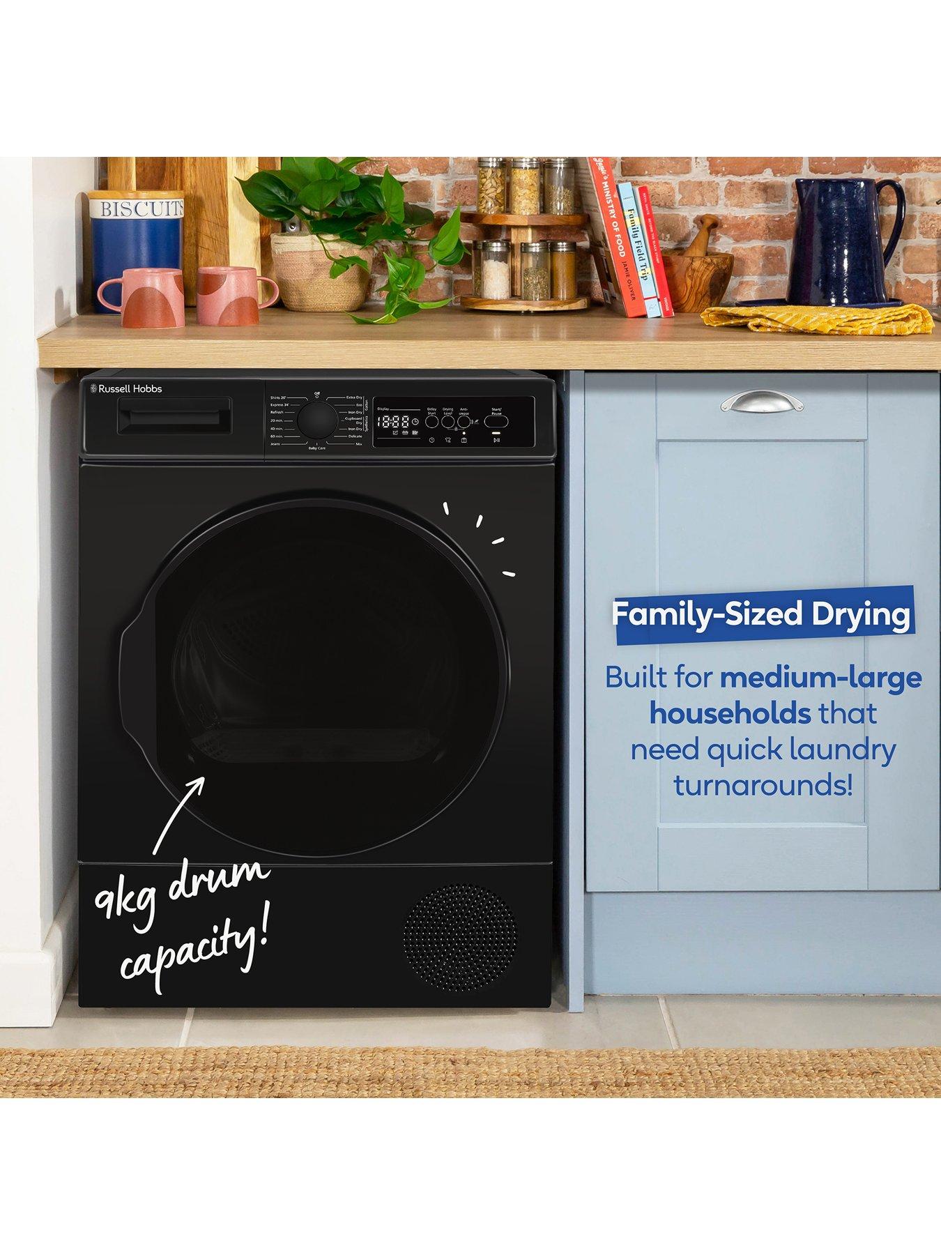 Image 4 of 7 of Russell Hobbs RH9HPTD1E12B 9KG Heat Pump Tumble Dryer Black