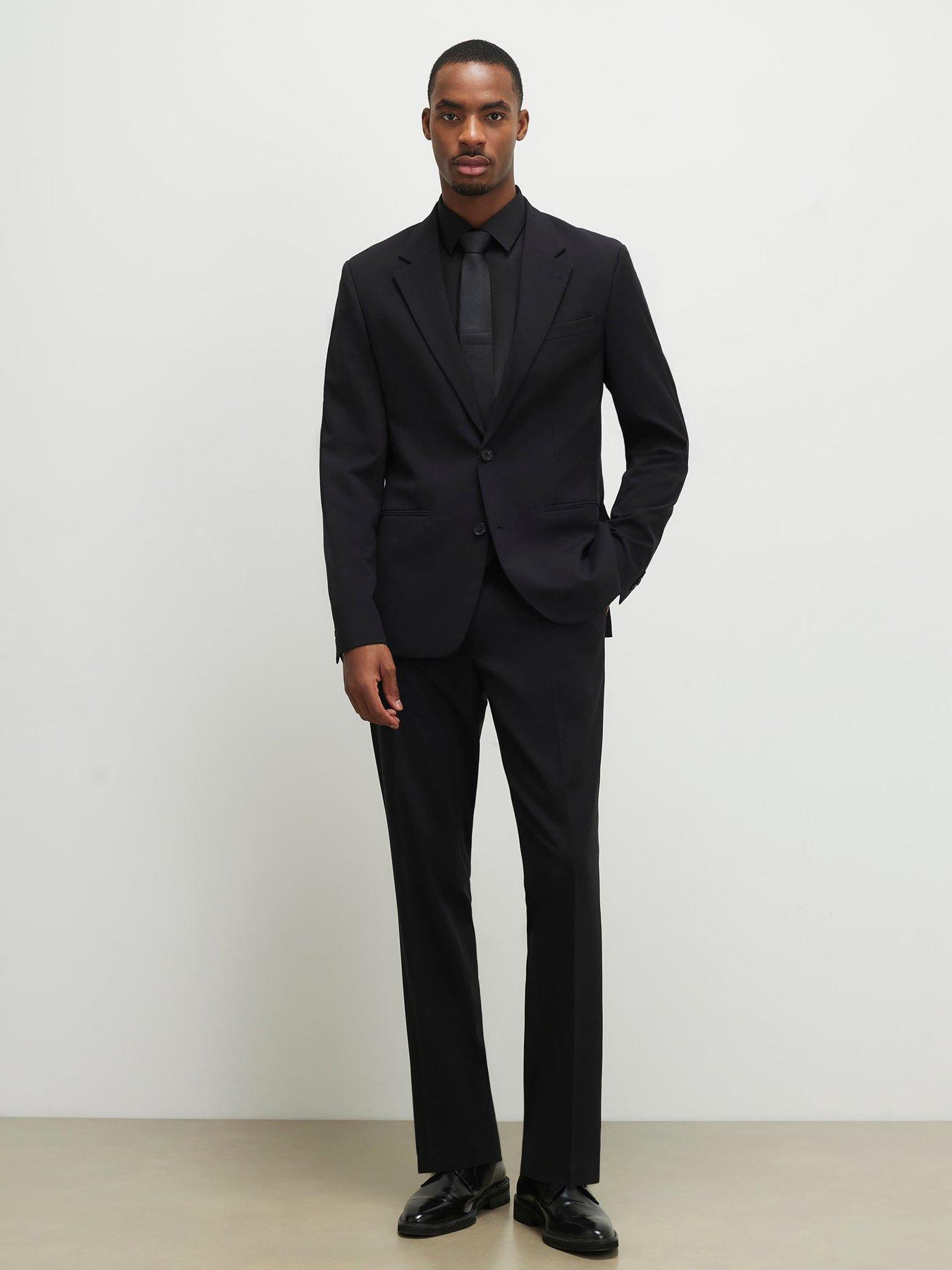 Image 3 of 4 of River Island Slim Core Suit Jacket - Black
