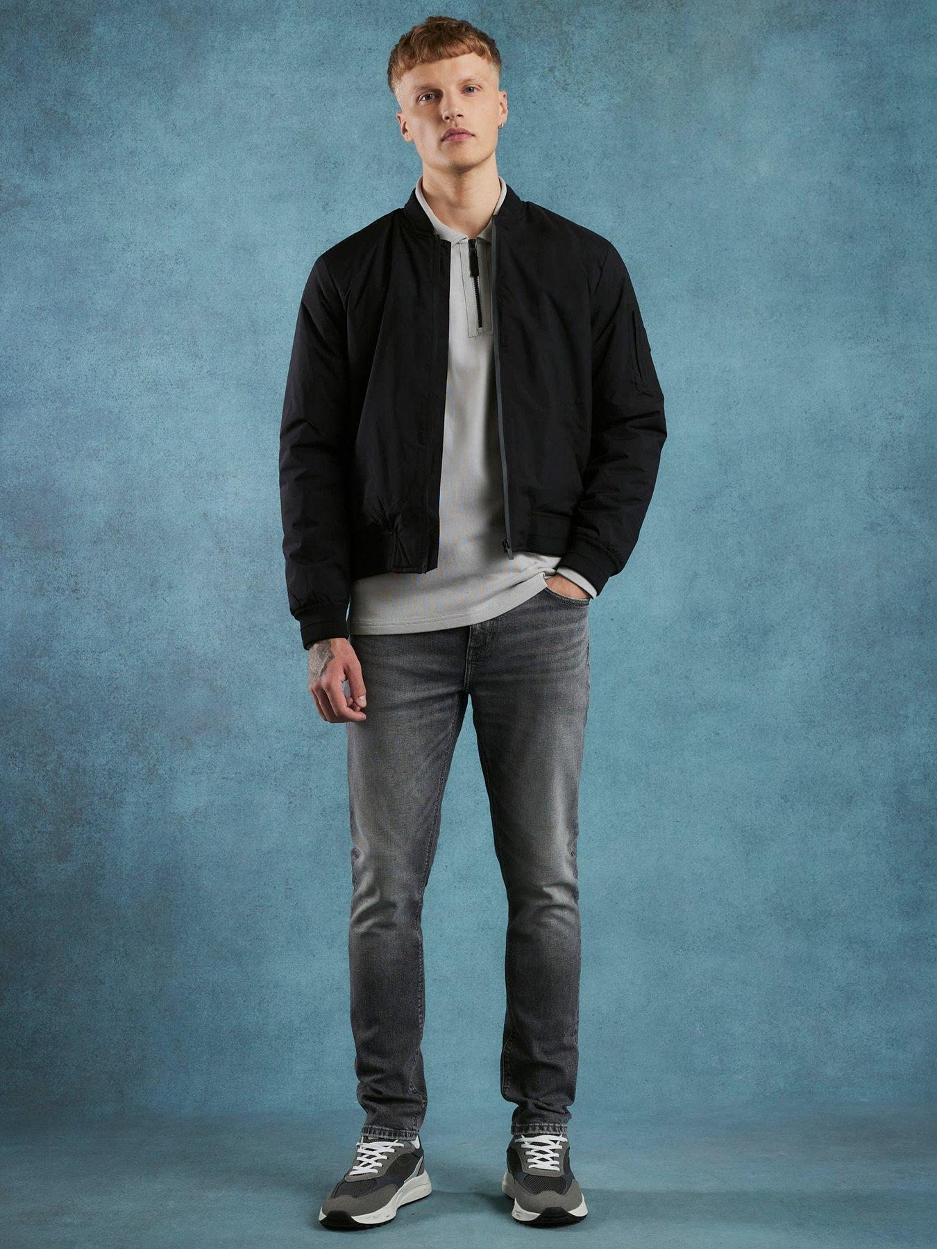 Image 1 of 4 of River Island Skinny&nbsp;Jeans - Grey