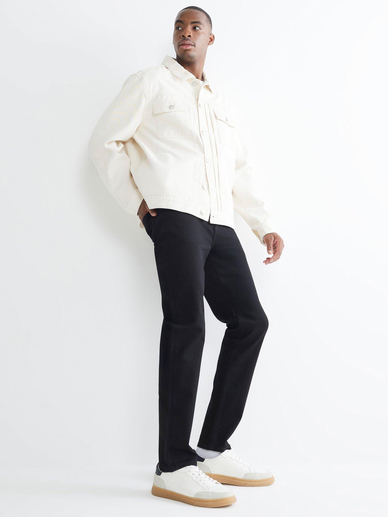 River Island Stay Slim Jeans - Black