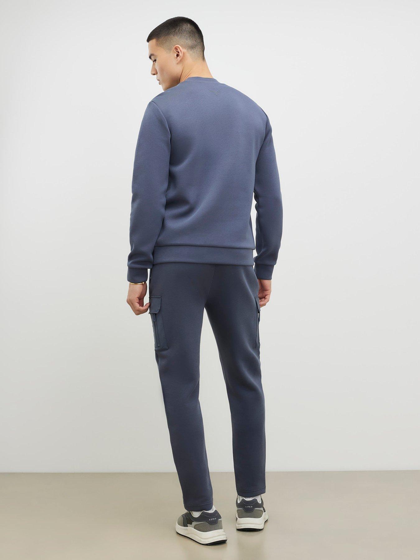 Image 2 of 4 of River Island Slim Nylon Pocket Joggers - Grey