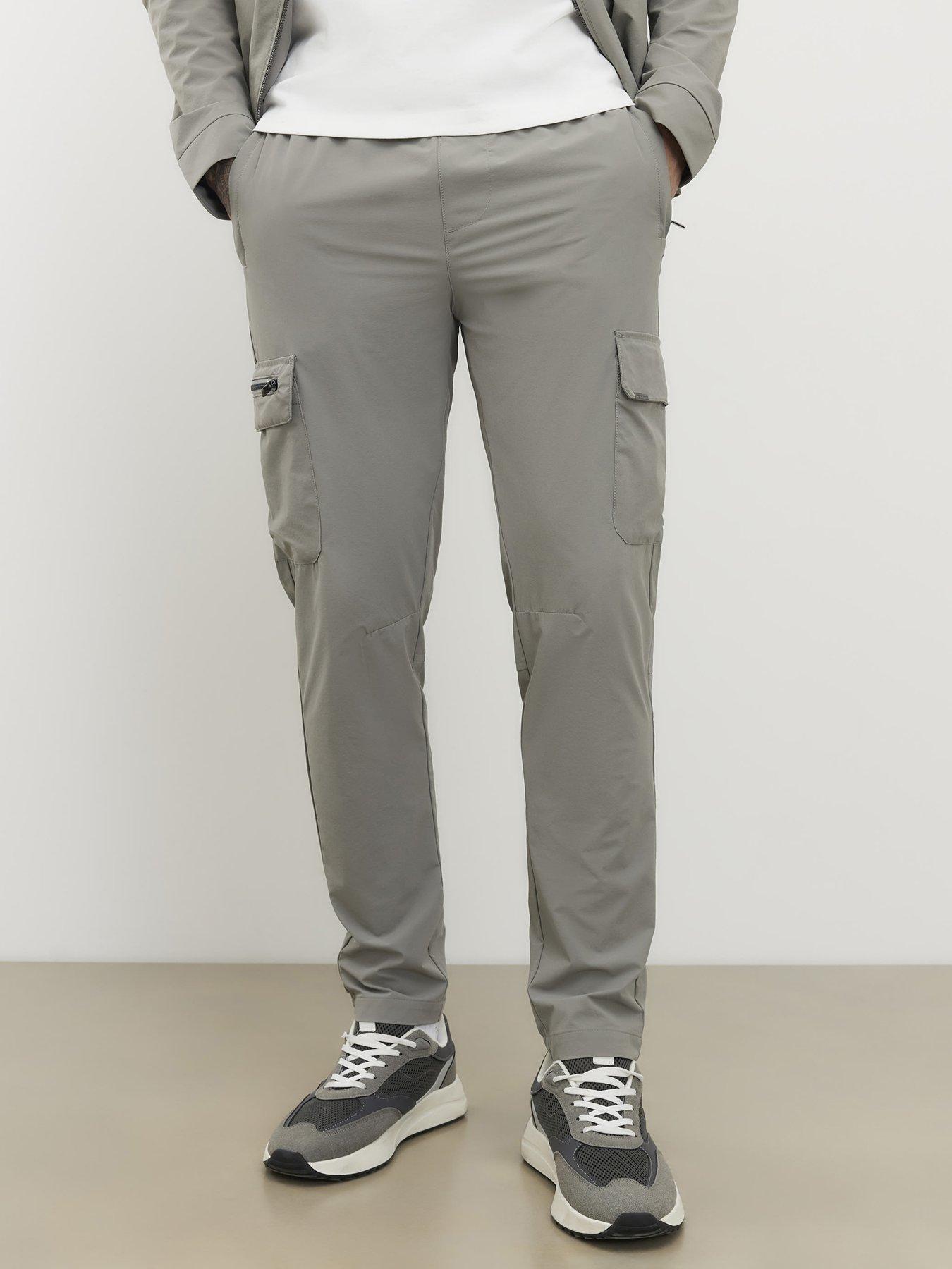 River Island Cairo Skinny Cargo Trousers - Grey