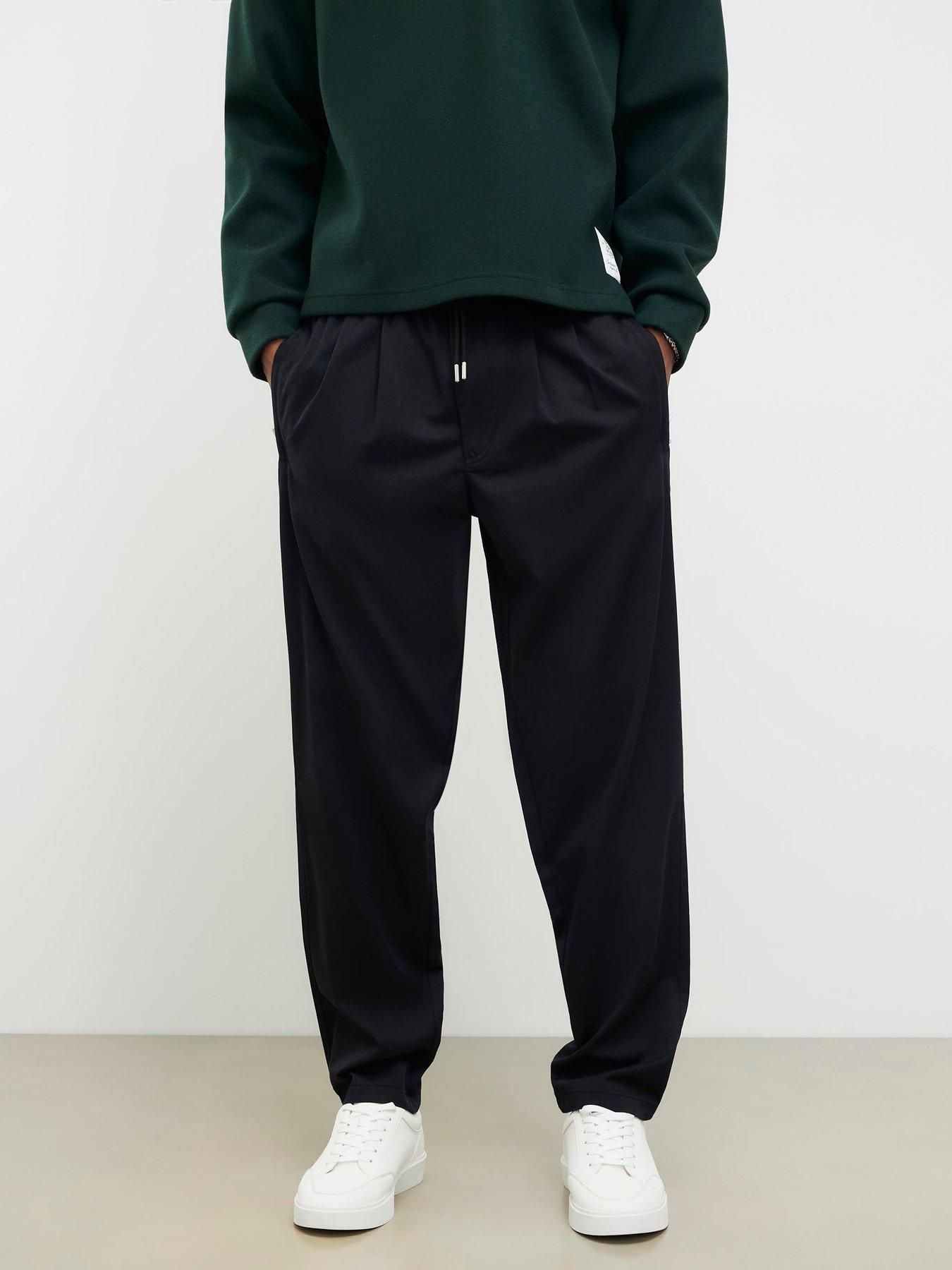 River Island Othello Elasticated Trousers - Black