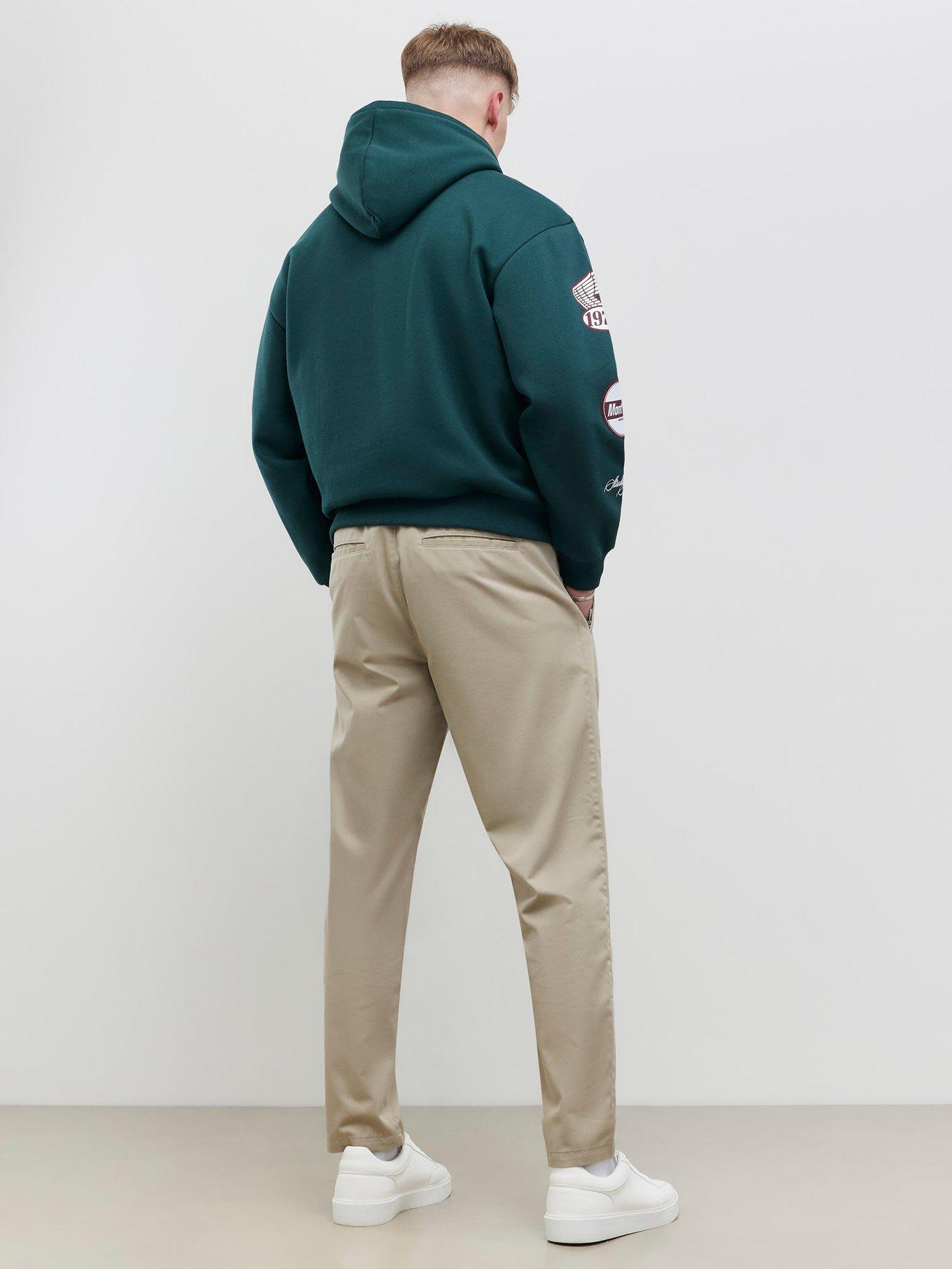 Image 2 of 4 of River Island Othello Elasticated Trousers - Beige