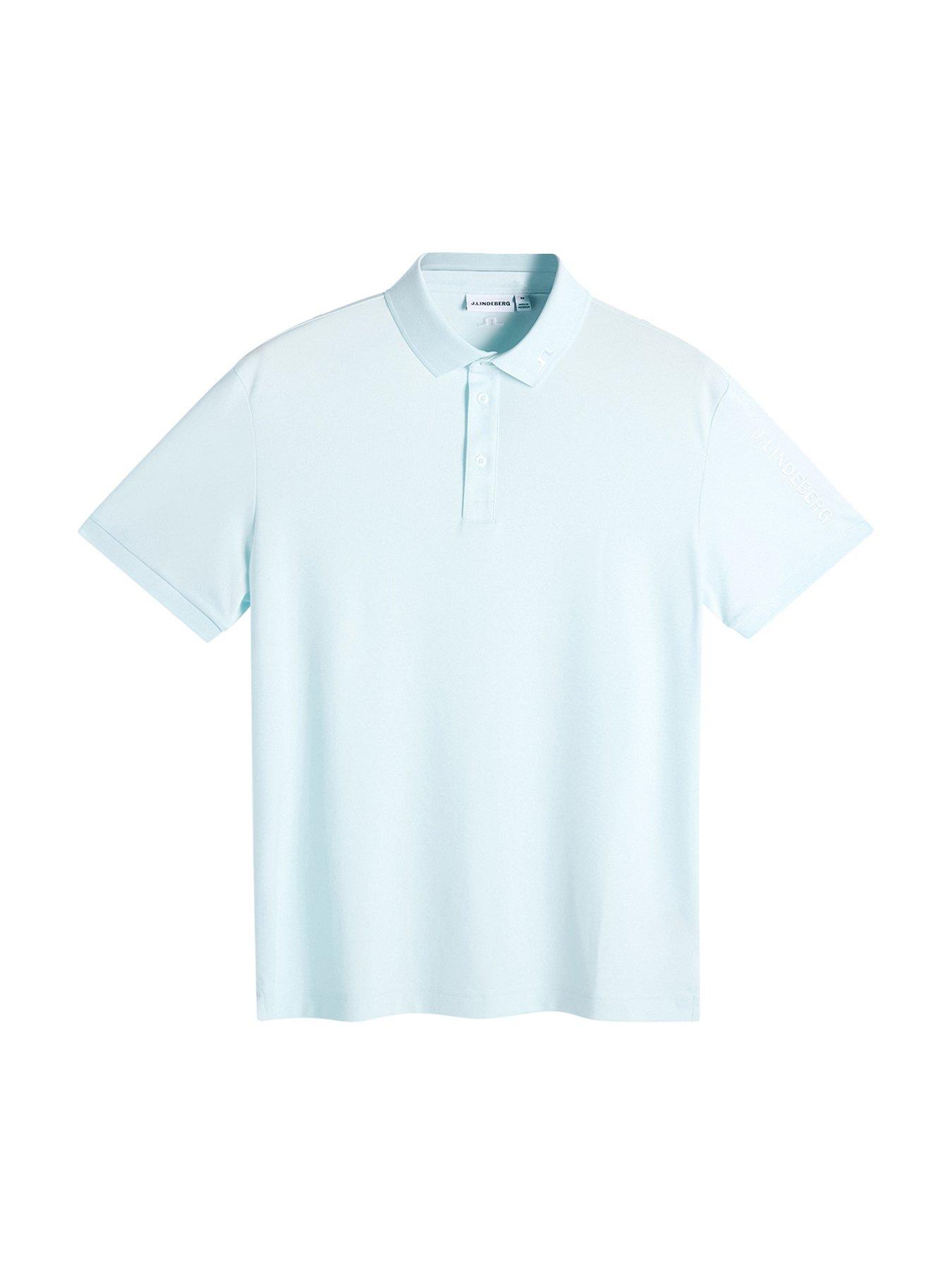 J LINDEBERG Mens Golf Tour Tech Polo - Blue