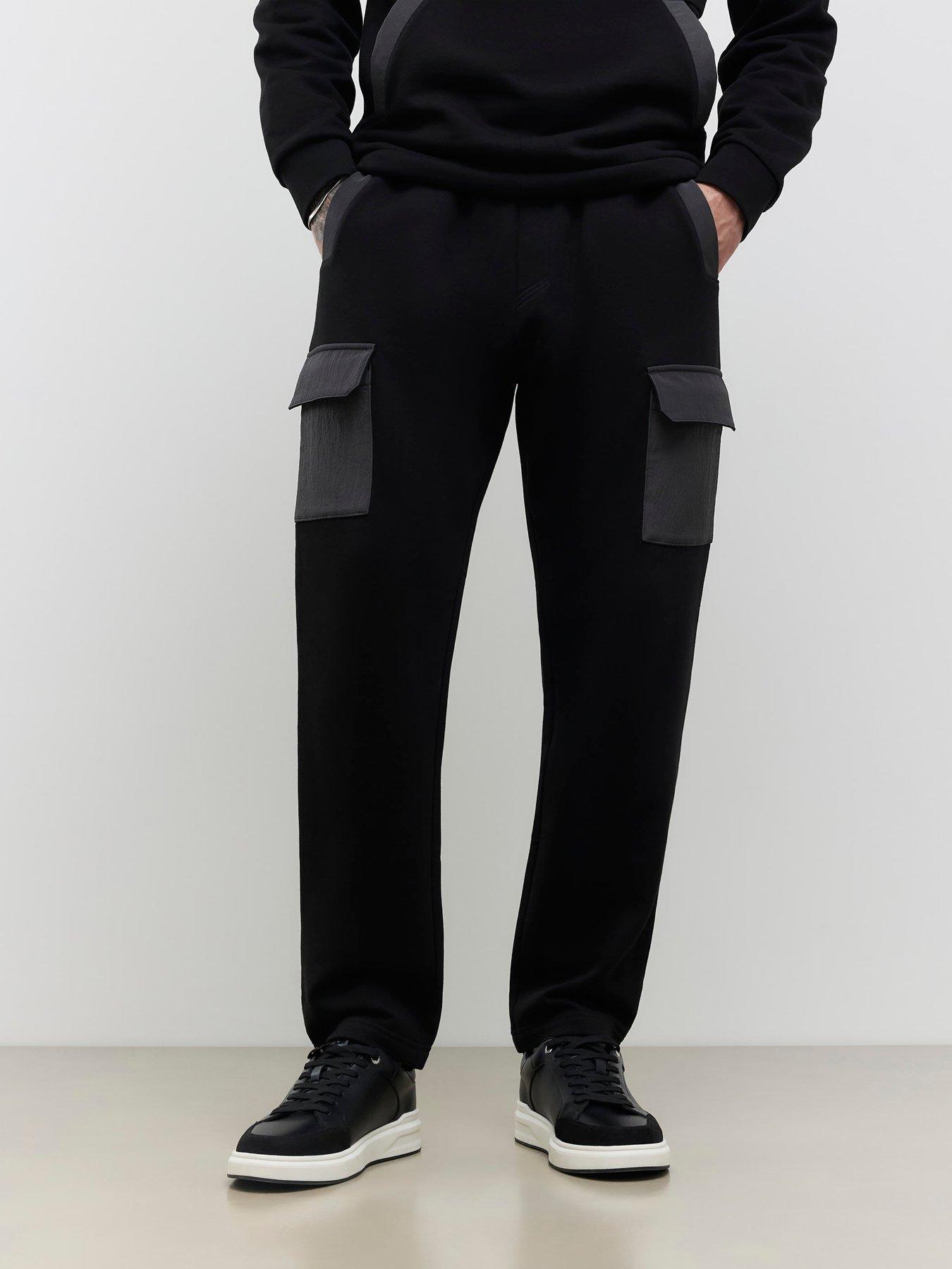 River Island Luminus Joggers - Black