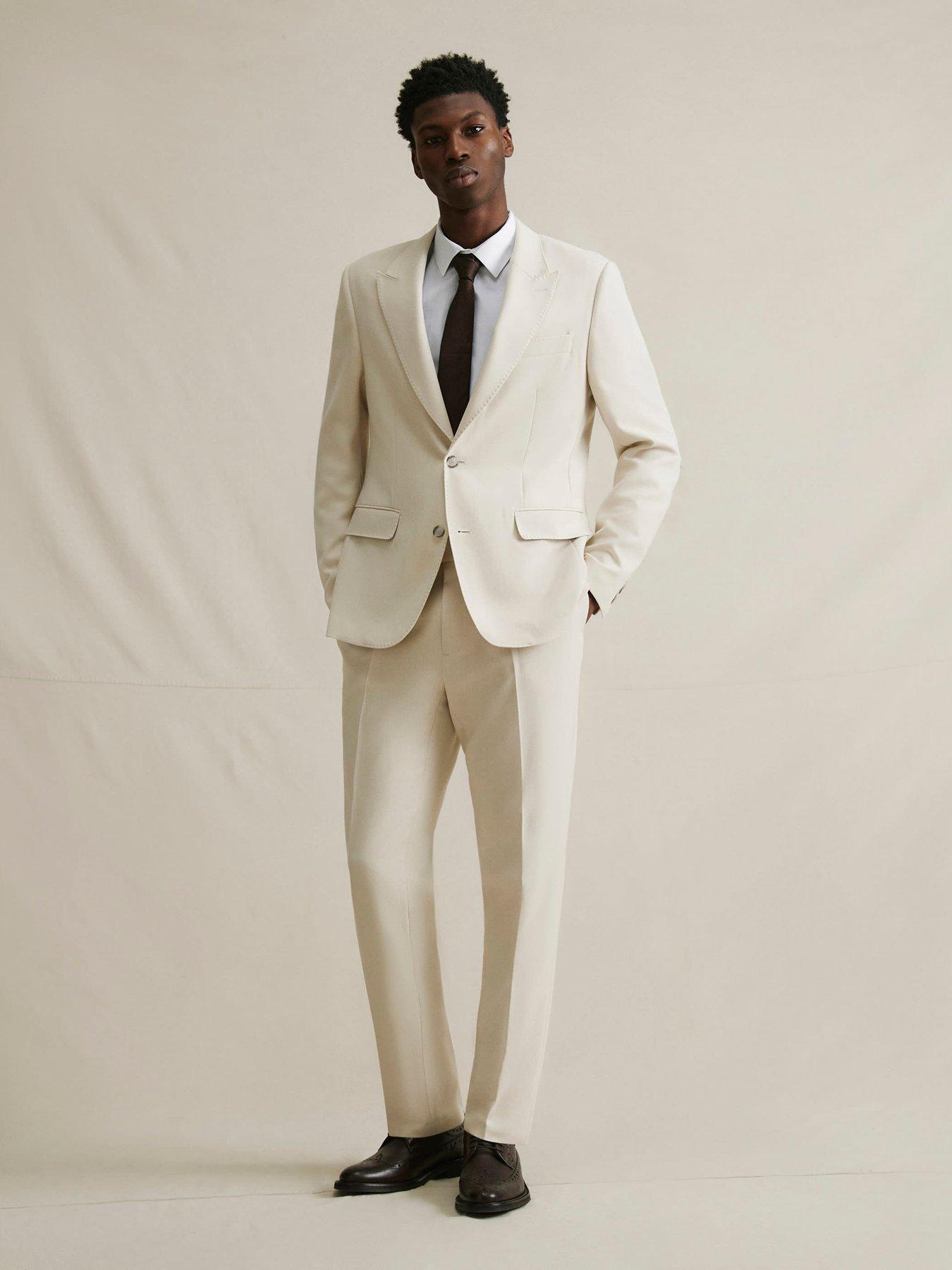 River Island Groom Suit Trouser - Beige