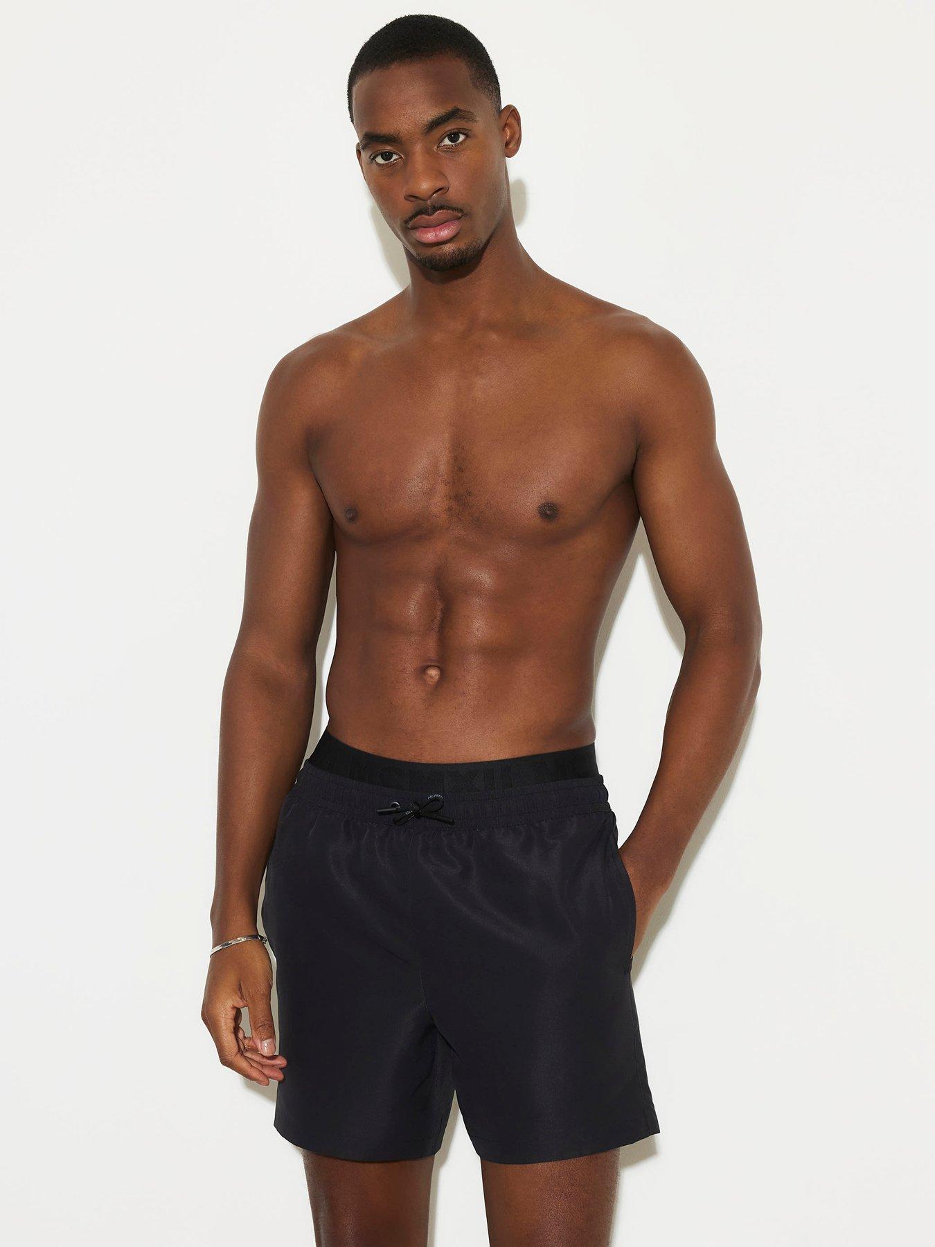 River Island Hastings Double Wb Swim Shorts - Black