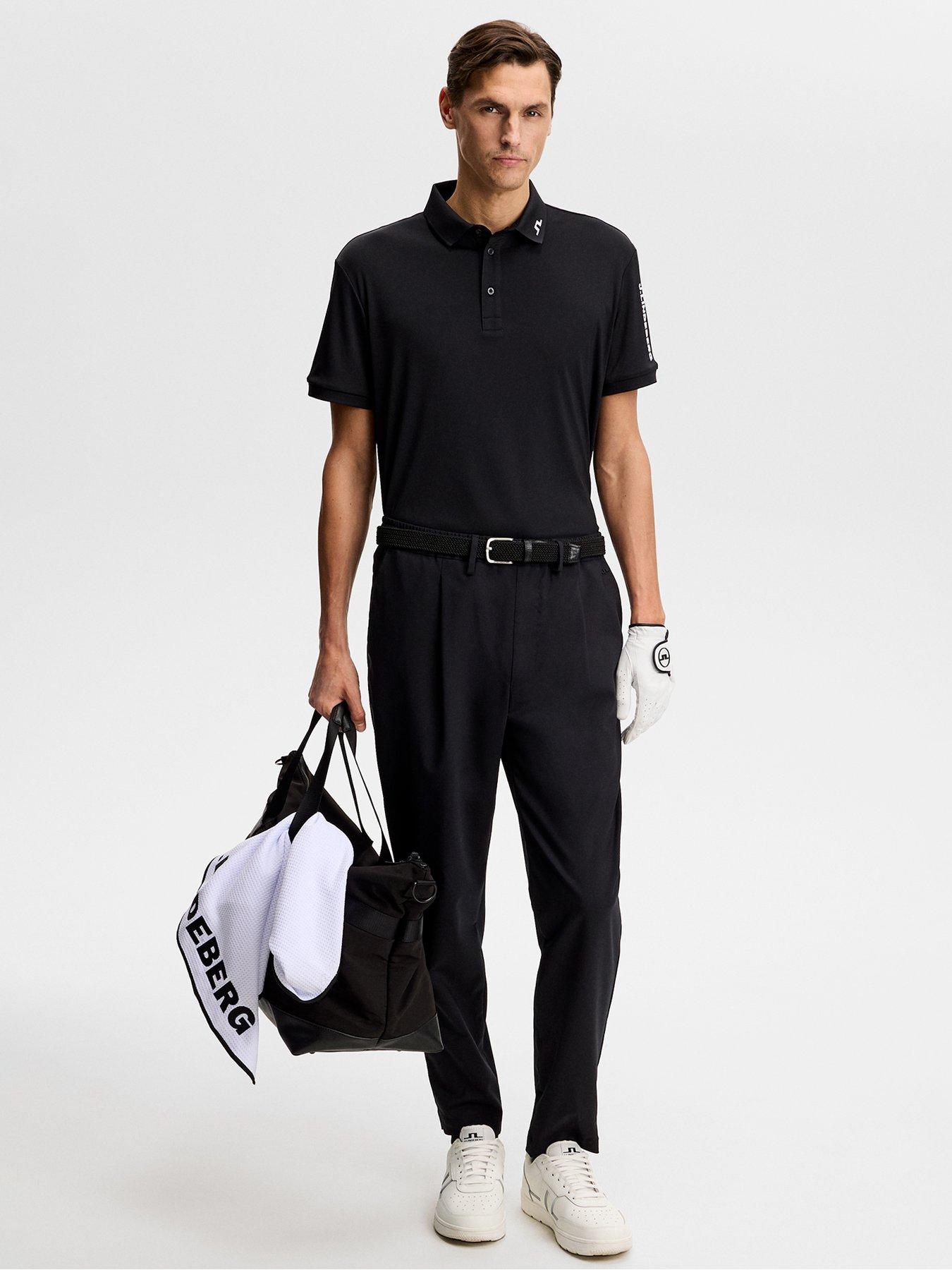 Image 3 of 6 of J LINDEBERG Mens Golf Tour Tech Polo - Black