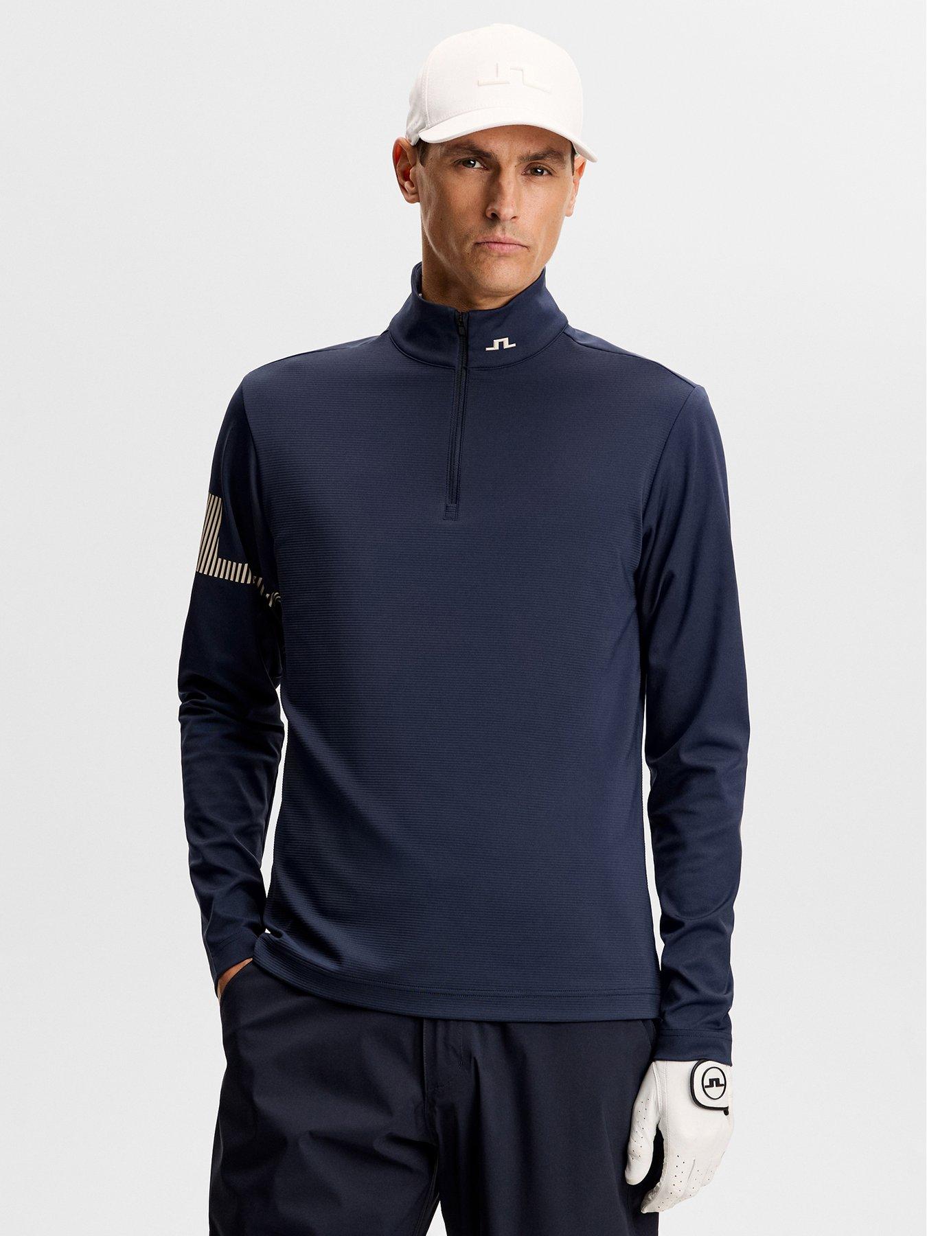 J LINDEBERG Mens Golf Heath Strike Mid Layer - Navy