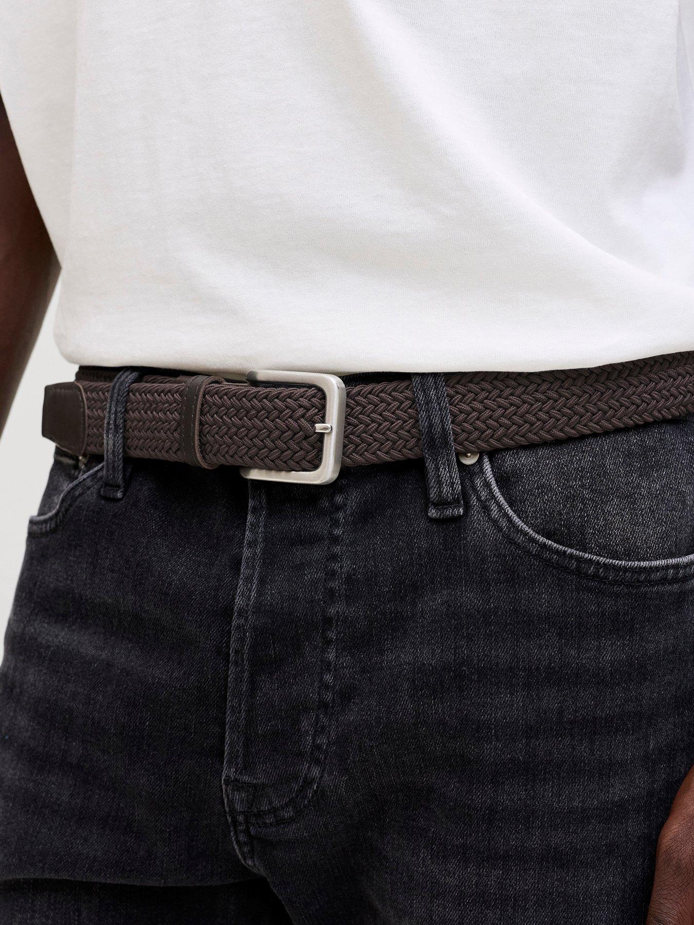 Image 2 of 5 of Jack & Jones Woven Belt - Brown